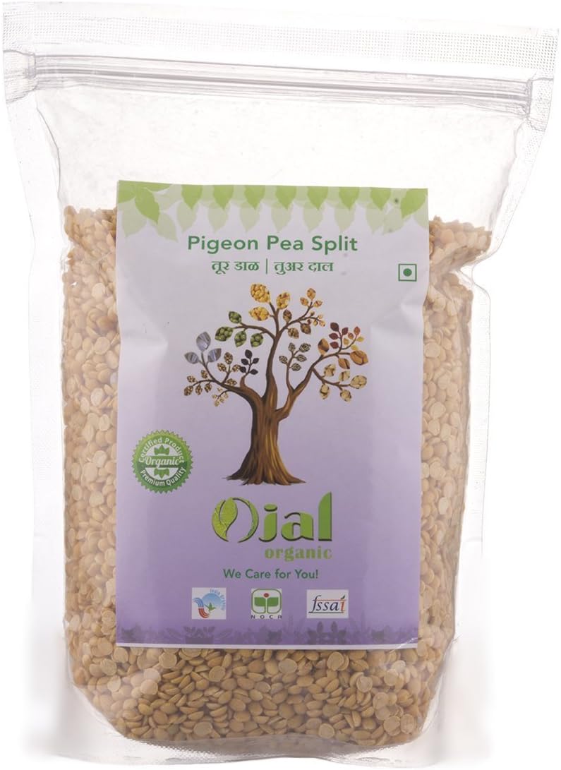 Ojal Organic Tur Dal Pigeon Pea Split 1Kg