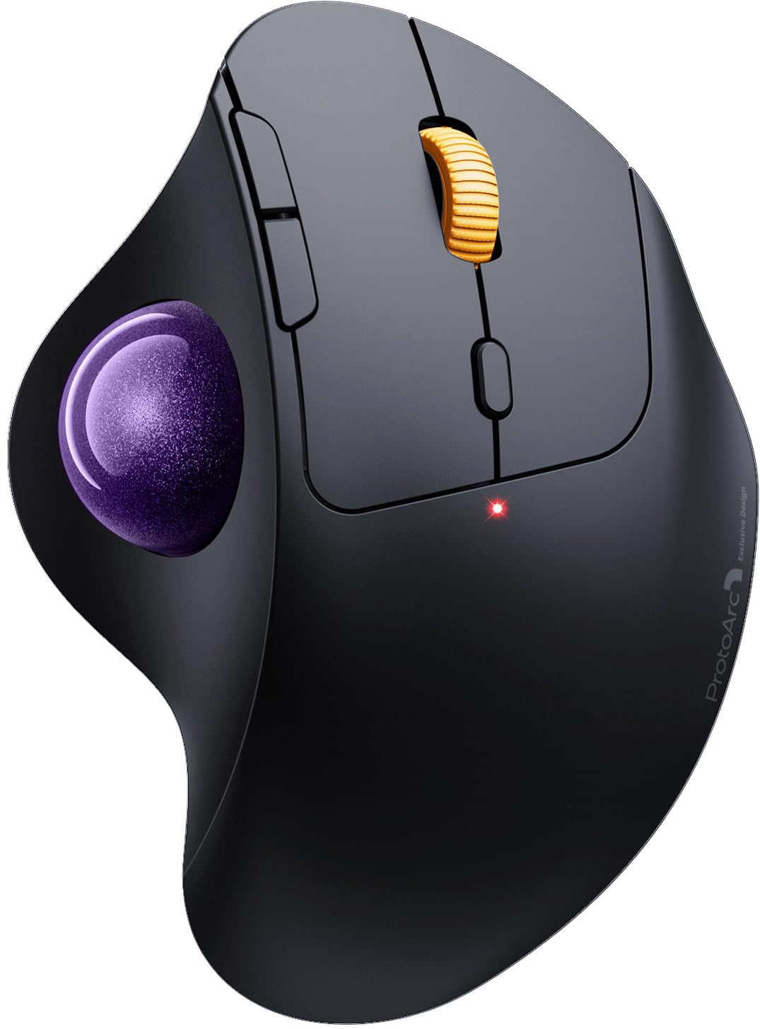 ProtoArc EM04 トラックボールマウス 静音 Bluetooth 2.4GHz 3台同時接続 人間工学 手首負担軽減 親指操作 省スペース