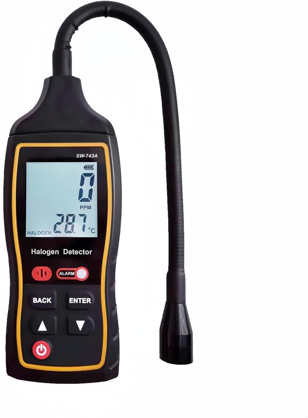 Gas Leak Detector, Halogen Gas Leak Detector, 0-1000 PPM, Multiple Alarm Modes, Air Conditioner Leak Detector, Halogen Leak Tester, High Sensitivity, Easy Operation, Safety, Long Lasting