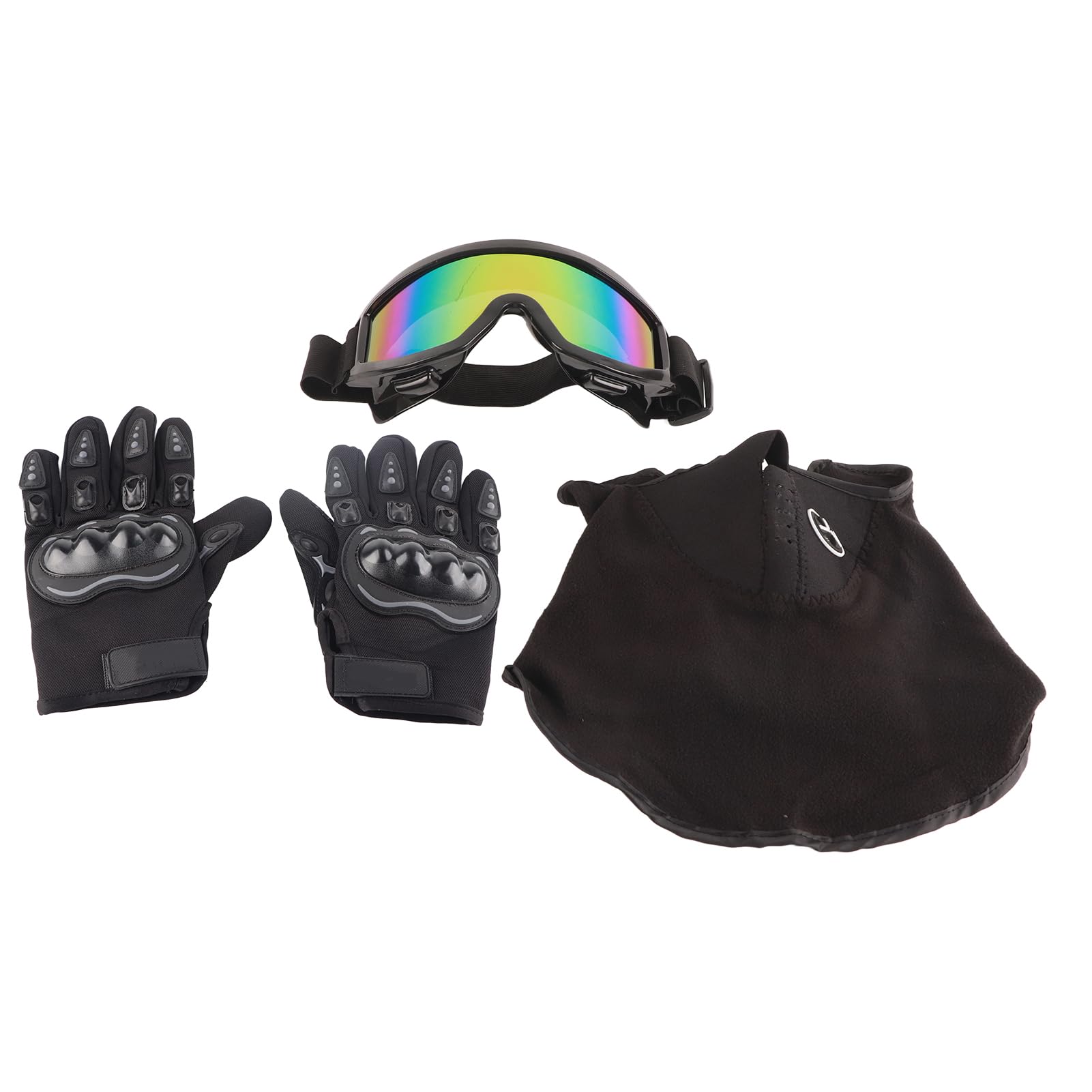 Casco Integrale Motocross per Bambini e Adulti Casco Motocross Integrale Casco da Moto con Occhiali Protettivi Guanti Copertura Facciale
