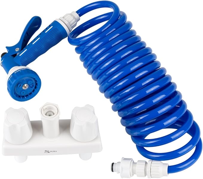 Dura Faucet (DFSA186WT) RV Exterior Quick Connect Spray Faucet with