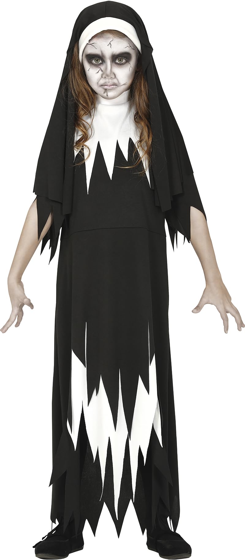 FIESTAS GUIRCA Sinister Nun Costume Age 5-6 Years