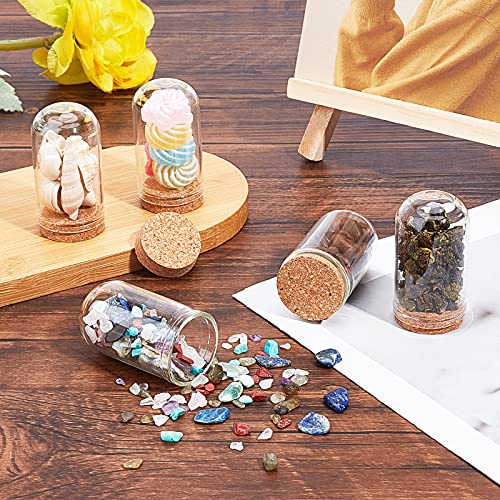 Image of BENECREAT 32 Pack 15ml Glass Jars Bottles Decoration Bottles with Cork Stoppers for Party Favors, Arts, Small Projects and DIY Decorations