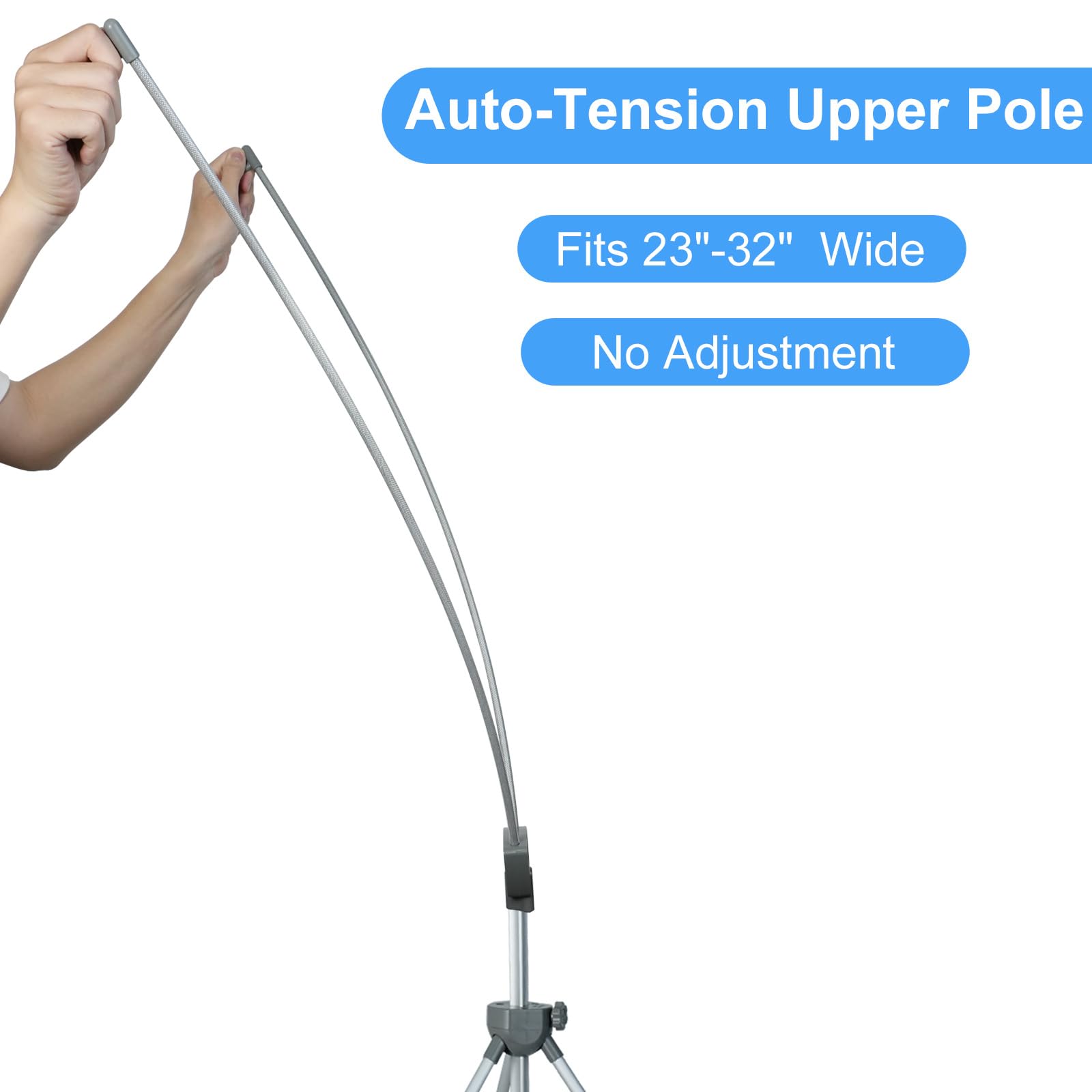 Adjustable X Banner Stand Fits Any Banner Size Width 23
