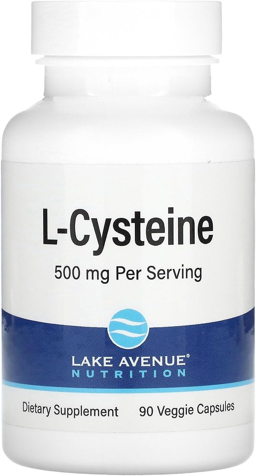 Lake Avenue Nutrition L-Cysteine, 500 mg, 90 Veggie Capsules