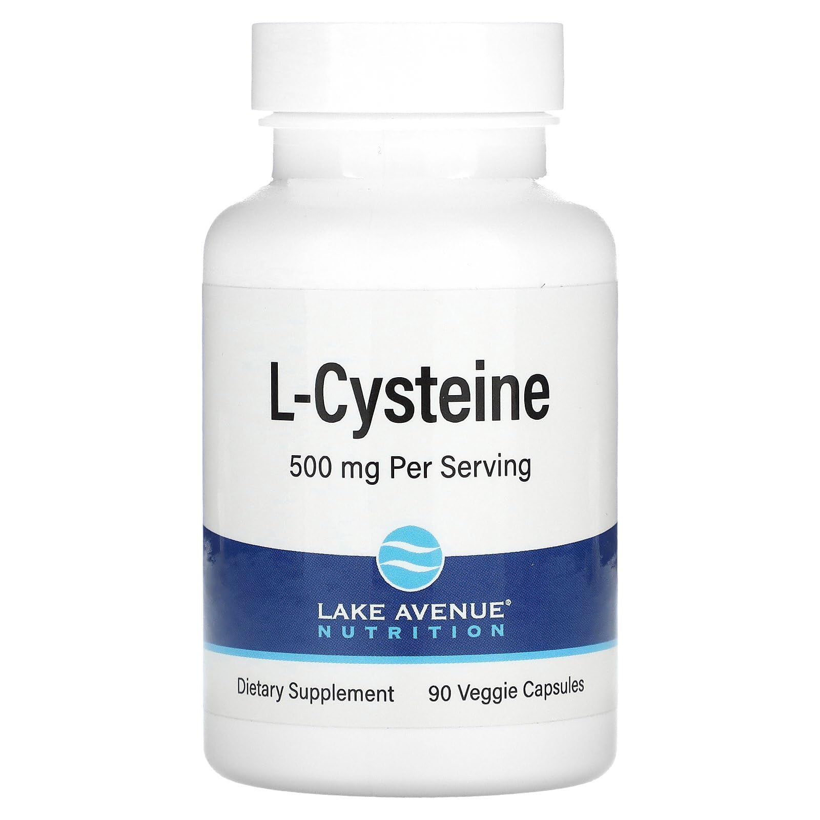 Lake Avenue Nutrition L-Cysteine, 500 mg, 90 Veggie Capsules