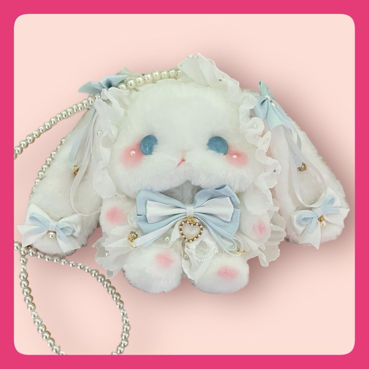 ホリヒロシ うさぎ ウサギ 兎 人形 ハンドメイド ぬいぐるみ Amazon.co.jp: 青2たれみみうさぎ 人形 ポシェット 韓国 かわいい