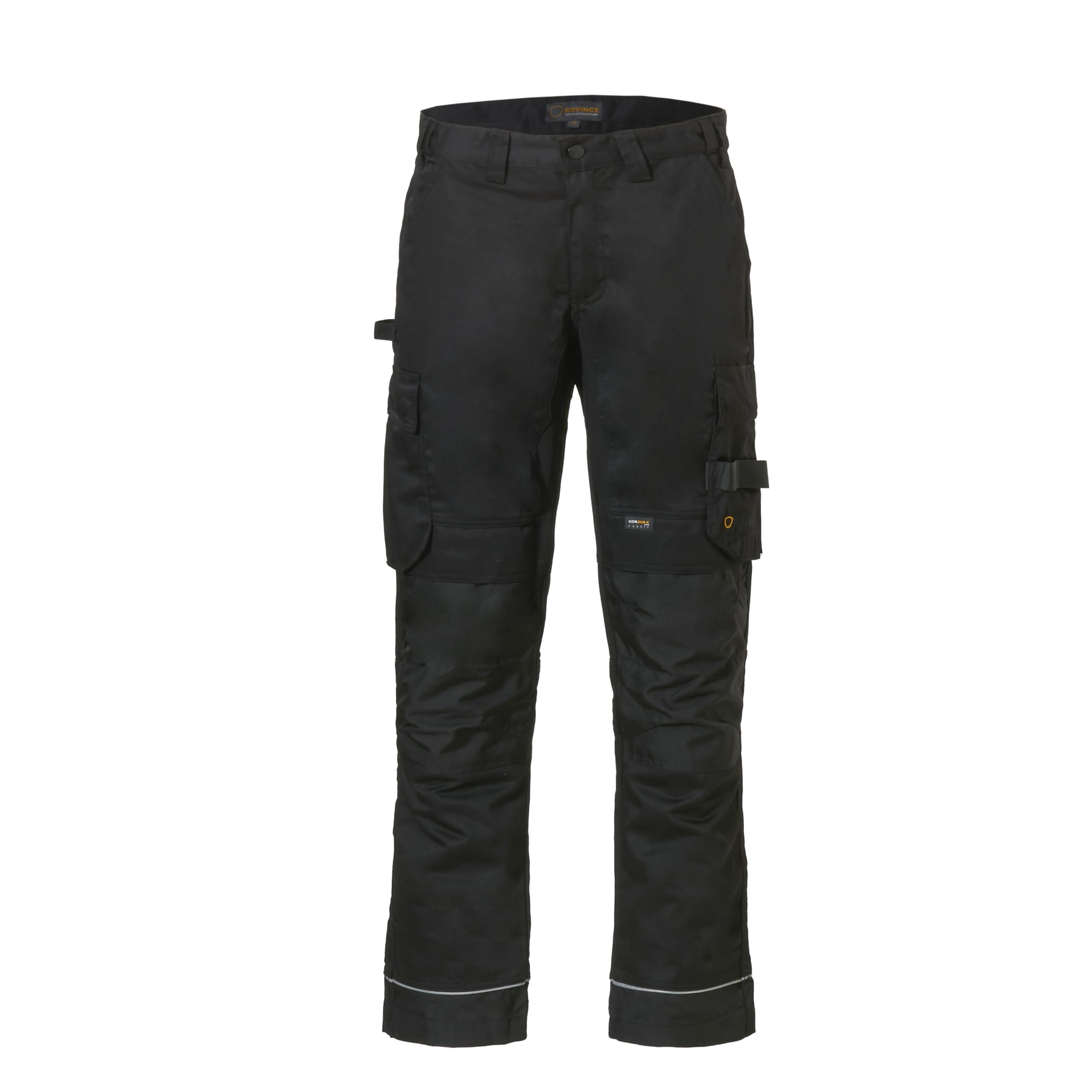 Rovince Workerline Trouser Stretch - Pantalón de Trabajo para Hombre Anti-garrapatas con Permetrina, EN-17487:2025, hasta 100 Lavados, Negro