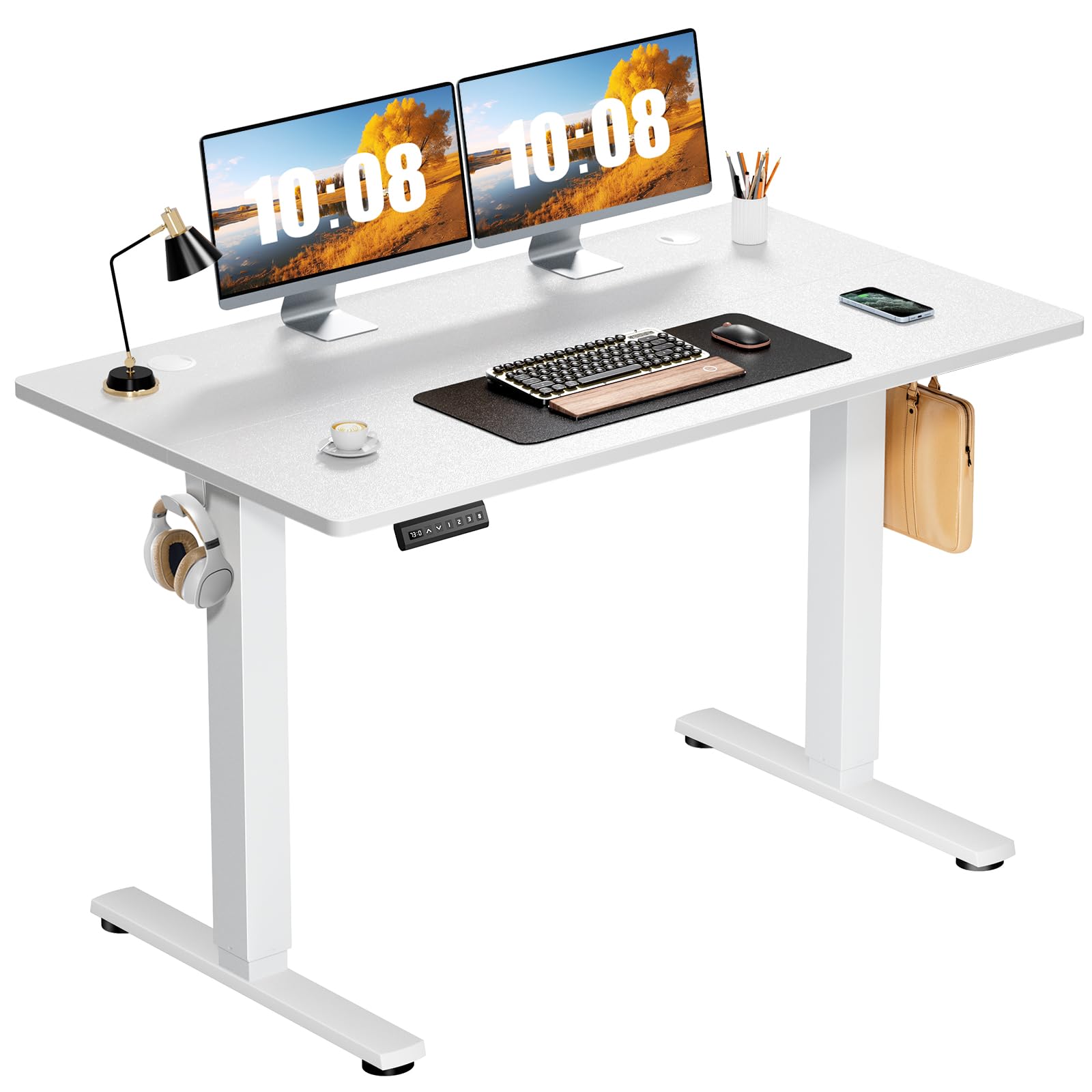 Photo 1 of ***STOCK PHOTO FOR REFERENCE ONLY*** DUMOS 39 Inch Electric Standing Desk, Memory Adjustable Home Office Desk