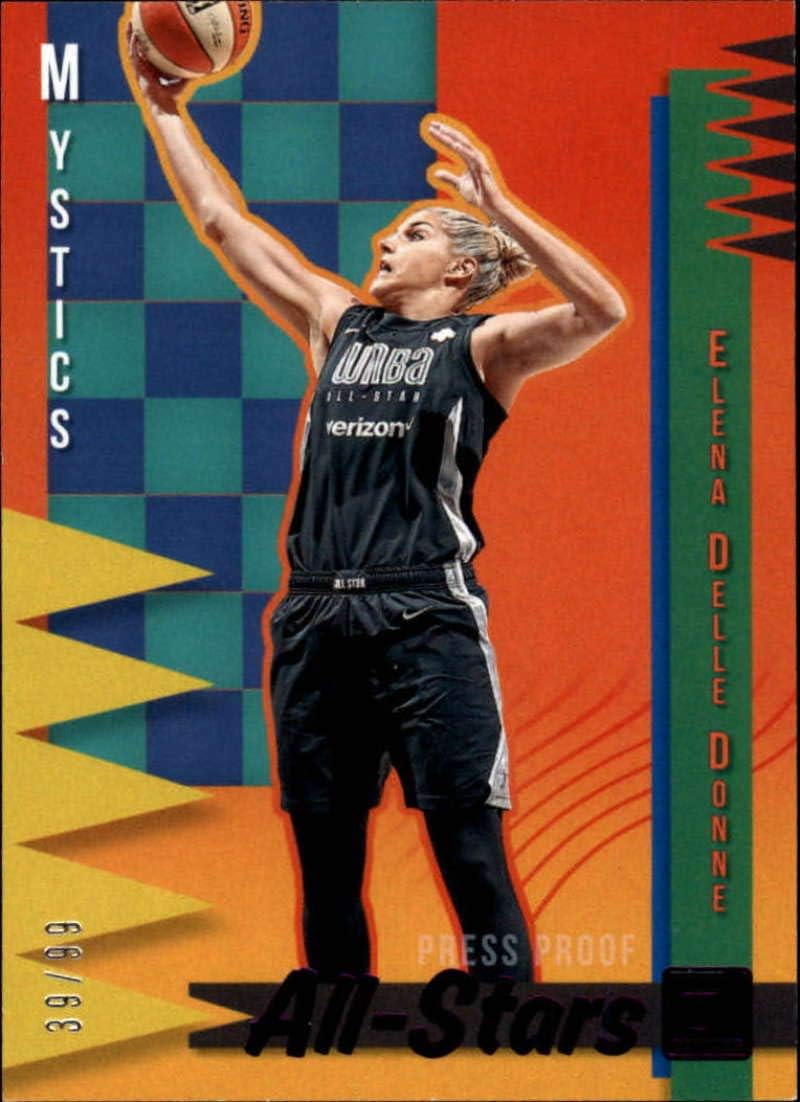 2019 Donruss WNBA All-Stars Press Proof Purple #11 Elena Delle Donne SERS99 Wash Mystics Official Panini Basketball Card