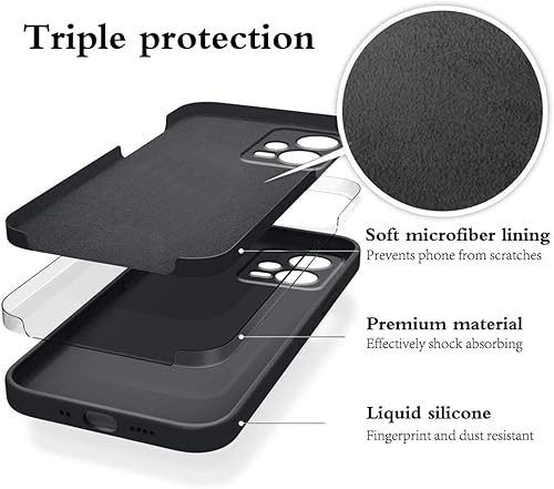 Miniatura 8 de Compatible con Redmi Note 12 Pro Plus Funda Silicona Líquido Verde Oscuro, Suave Tacto Suave Xiaomi Redmi Note 12 Pro Plus Funda de teléfono