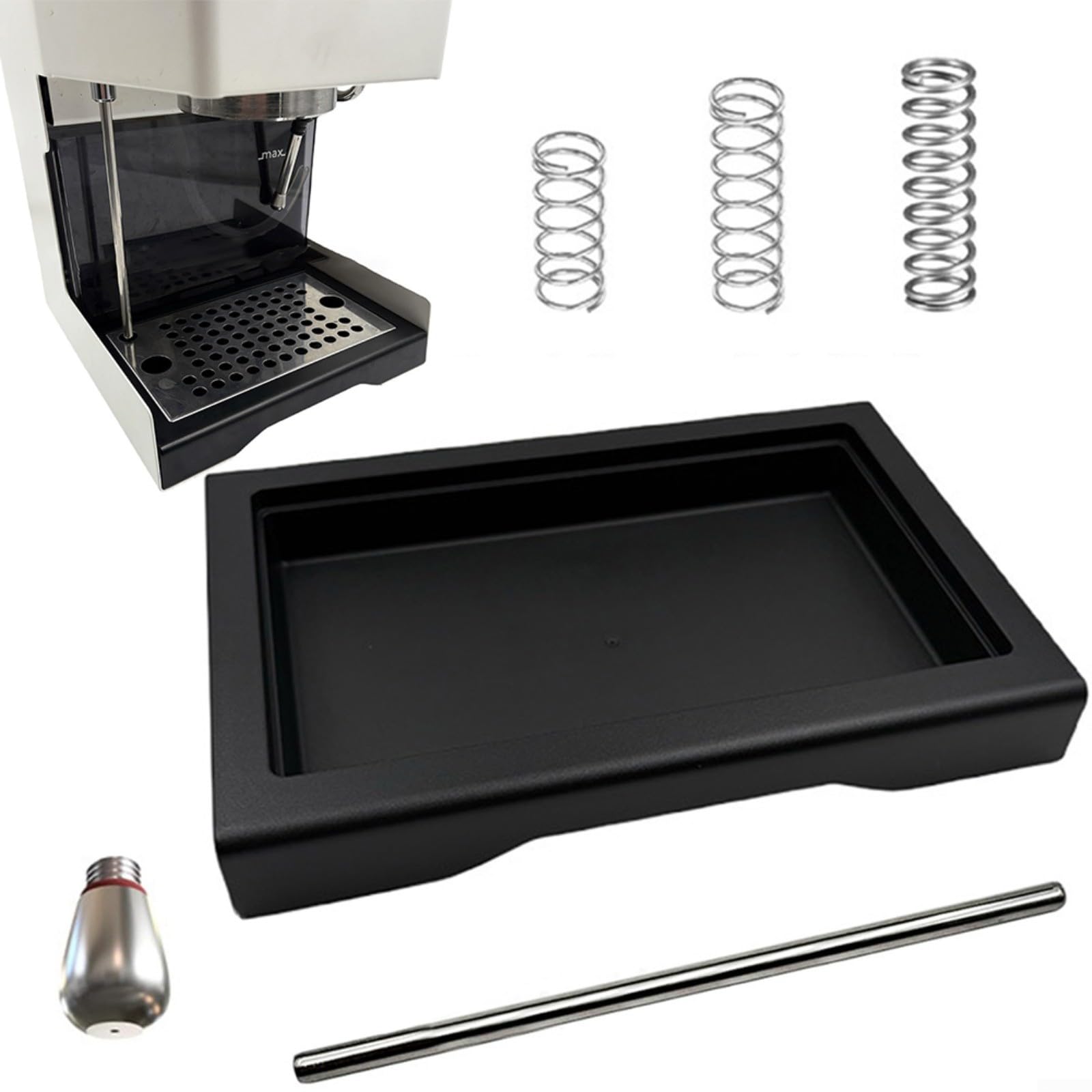 Kit de bandeja de goteo de perfil bajo 6 9 12 Bar OPV Spring Set para Gaggia Classic Pro RI9403 RI9480 RI9380 Accesorios para máquina de café (juego de 6 piezas)