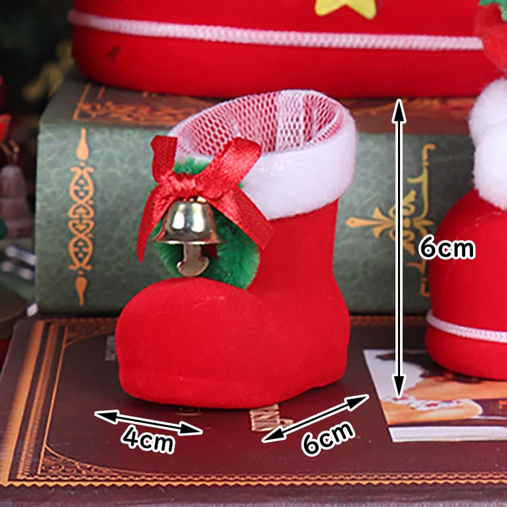 Amazon | nacyvcos クリスマスブーツ お菓子入りのブーツ サンタブーツ