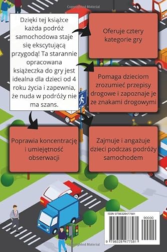 Auto Bingo | Bingo w podróży | Gra samochodowa dla dzieci od 4 roku zycia: Dzięki tej książce każda