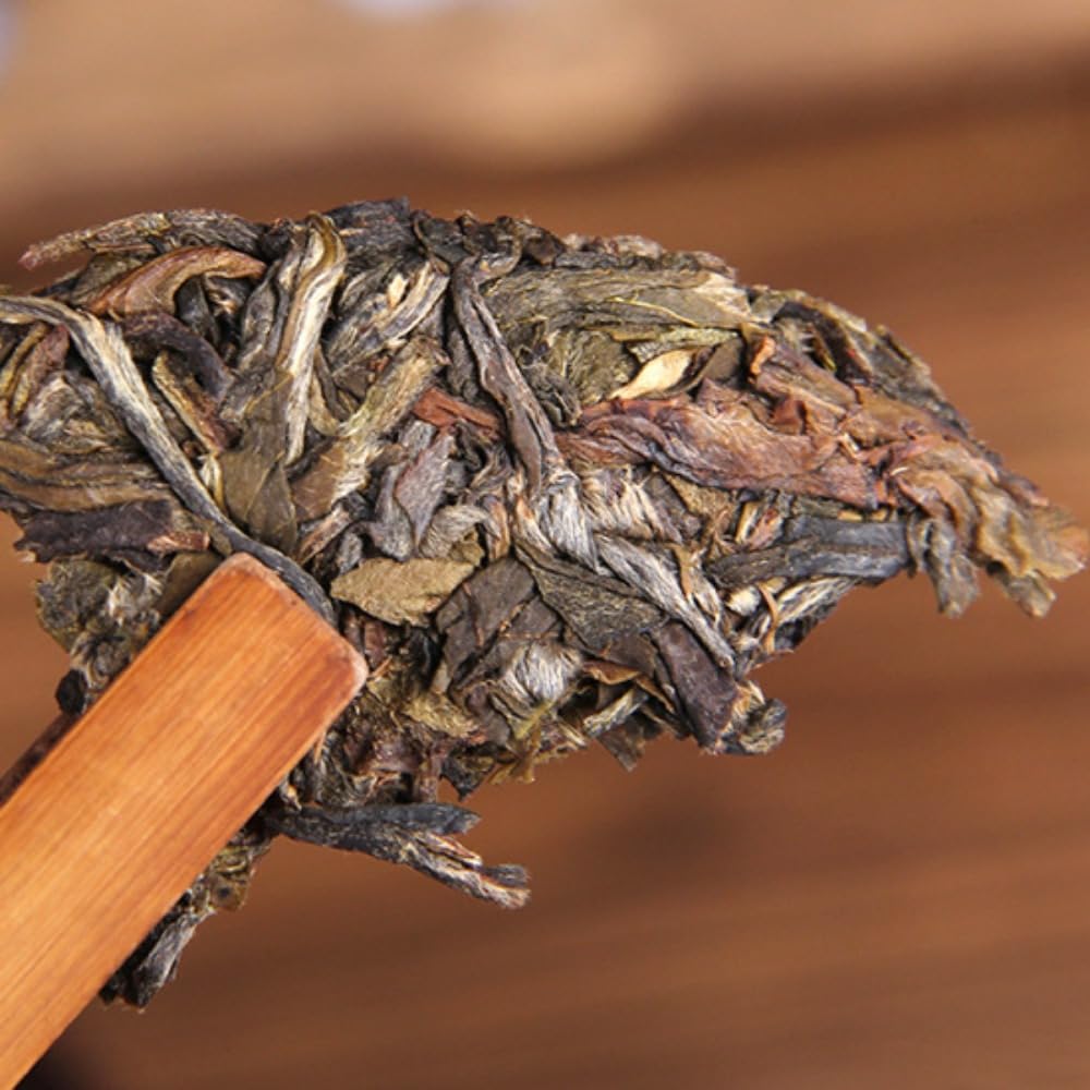 Jingmai Starożytne drzewo Herbata Puerh- Surowa herbata 100g * 2 Yunnan Małe ciasto herbaciane o zapachu orchidei słynnej góry