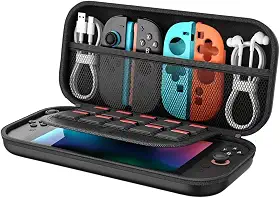 Case Capa Estojo Protetor Compatível Switch OLED e Switch – Bolsa Rígida para Console, Jogos e Acessórios