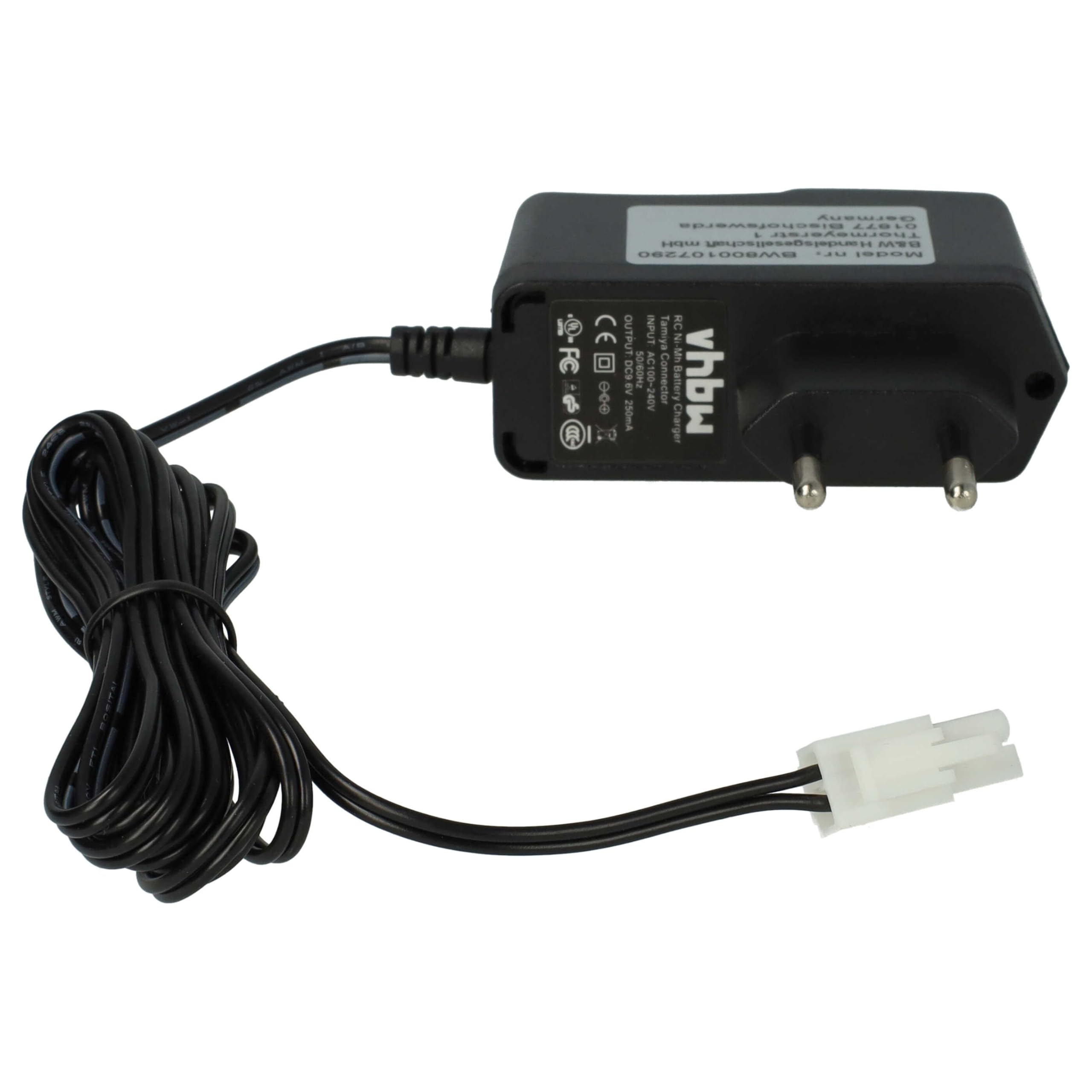 Chargeur USB 9,6 V Vhbw Pour Batterie RC – Connexion Tamiya, Câble 60 Cm, Compact Et Fiable