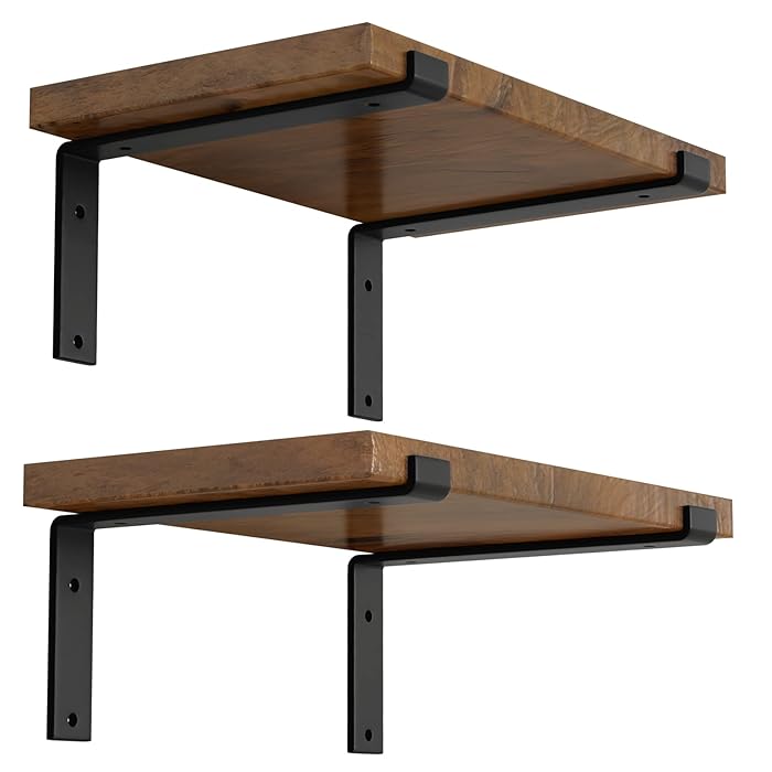 Buy LEOPO 12 inch Shelf Bracket for DIY Floating Shelf, 1/5 inch Thick