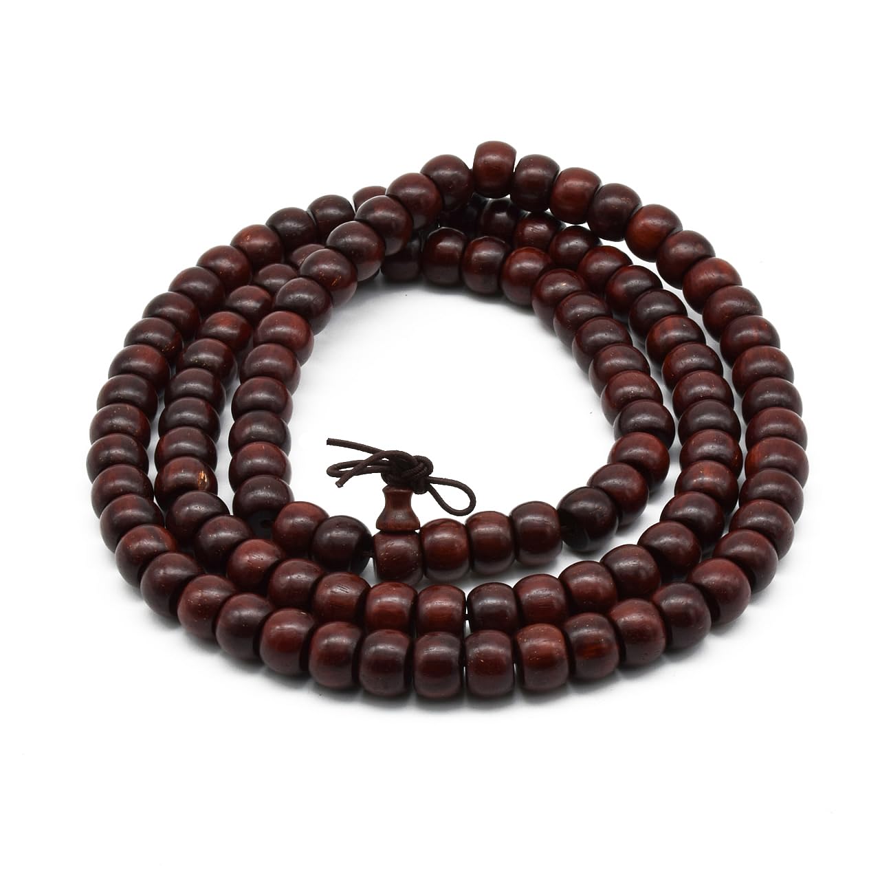 Zen Dear Unisex Natural African Blood Red Sandalwood Bracelet Prayer Beads Tibetan Buddhism Meditation Mala Bead Necklace Yoga