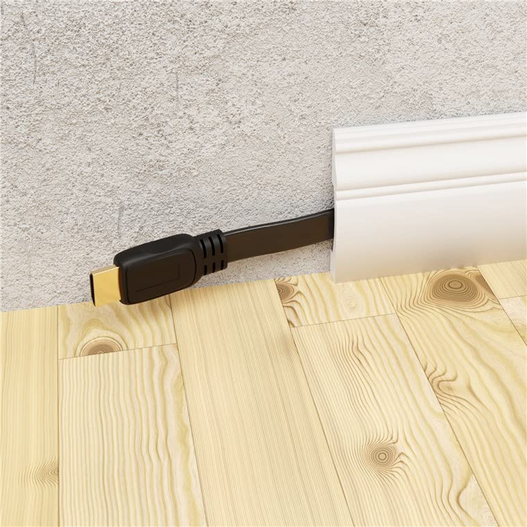 CABLEPELADO Cavo Hdmi ethernet a gomito | contatti dorati | Audio | supporto multifunzionale | alta definizione | angolo 90° | compatibile PC, PS4, PS5, Xbox, Smart TV | nero | 1.50 metri