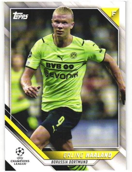 ERLING HAALAND 2021-22 Topps UEFA Champions League Soccer Card #1 Norway Borussia Dortmund