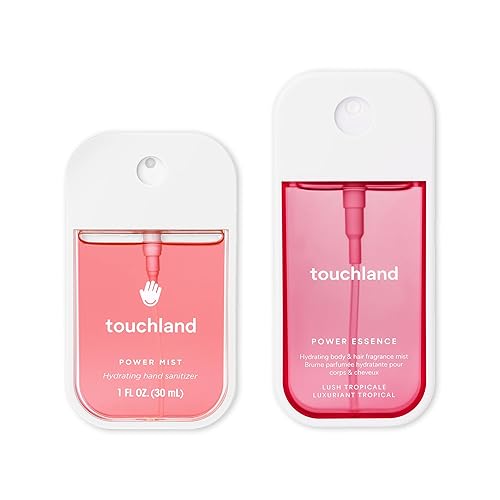 Miniatura 38 de Touchland Power Mist Spray desinfectante de manos hidratante, FRESH 5 set (menta, cítricos, lima limón, aloe, sandía), 1 onza líquida.
