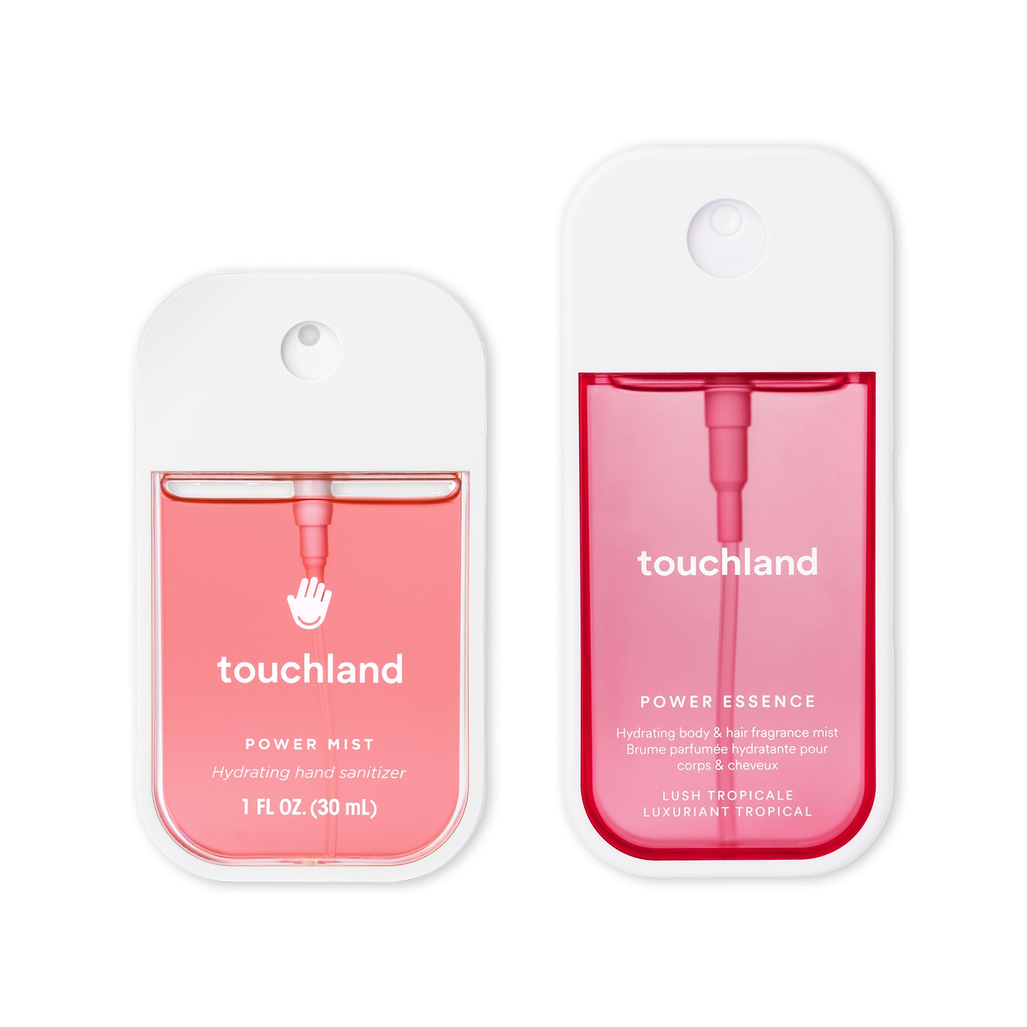 Touchland Juicy Escape – Hydrating Lush Tropicale Body & Hair Fragrance Mist and Wild Watermelon Hand Sanitizer Spray – Travel Size, Gift Idea, Gift