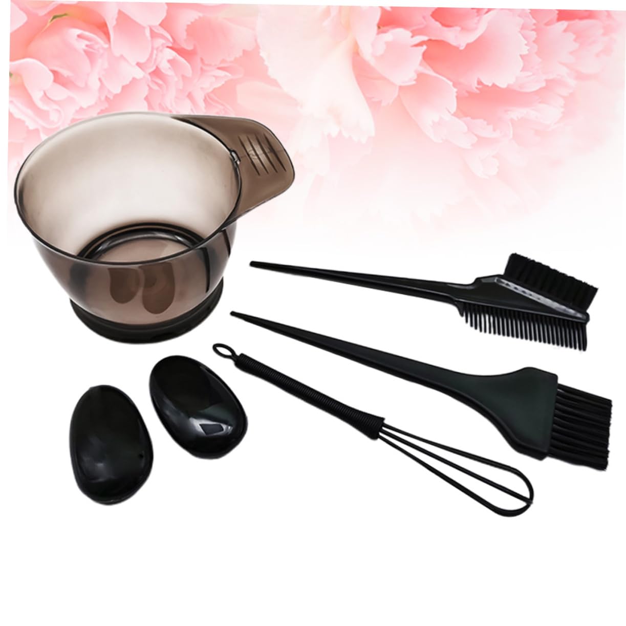 5pcs Cepillos de mezcla de pelo Peine Mezclador Bowl Set Set de Color de Cabello Salón Herramienta de Coloración de Cabello Kits de Color de Cabello Juego de Cinco Piezas Lavar Los Platos