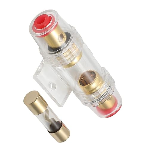 Miniatura 4 de Fielect Portafusibles AGU en línea con fusible de 80 amperios para audio de coche, amplificador de alarma, audio de camión, compresores