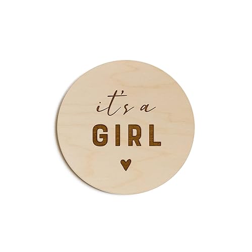 The Cotton & Canvas Co. Anuncio de "It's a Girl" para bebé recién nacido, letrero de guardería, bonita decoración de guardería, baby shower,