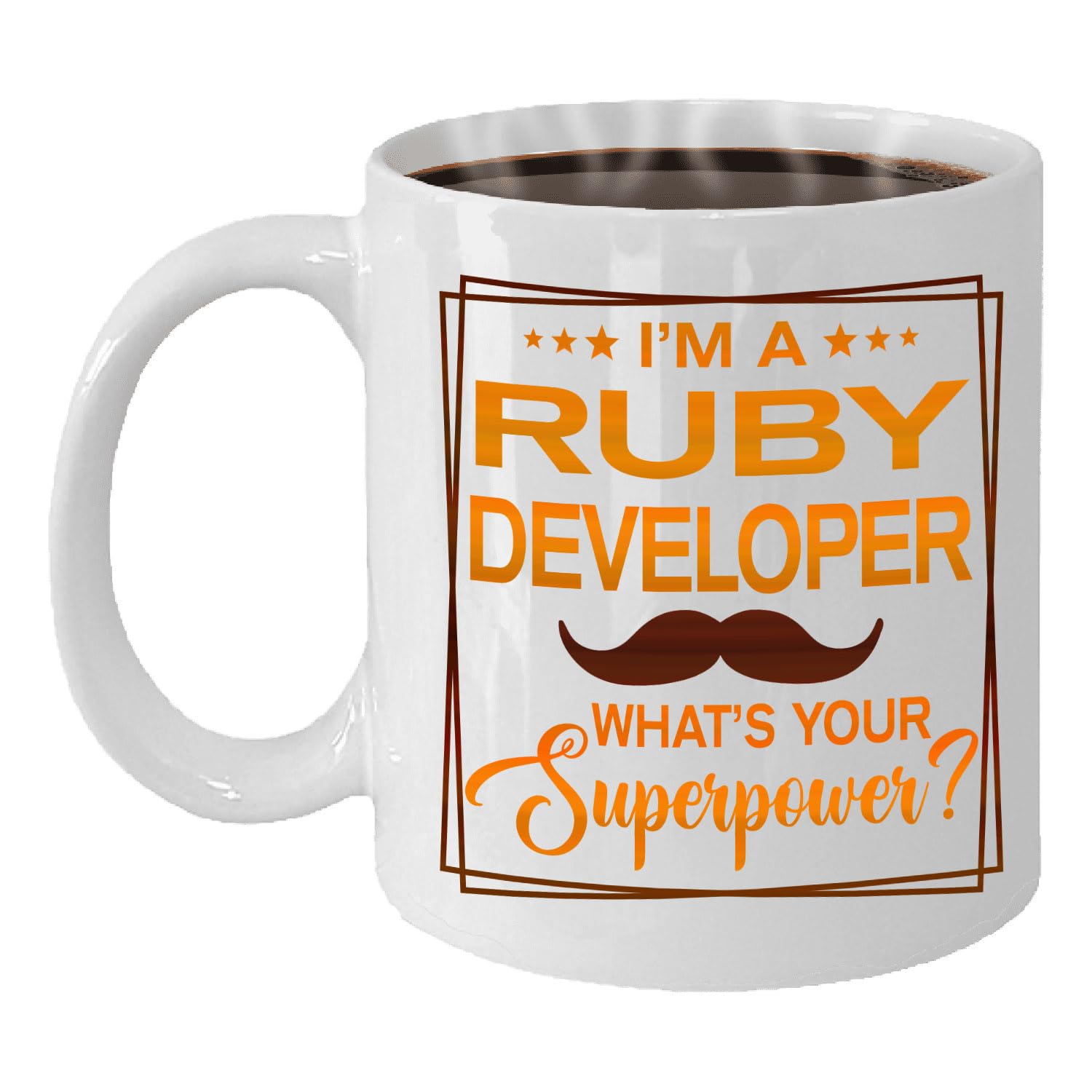 Ruby Developer Mug, Ruby Developer Gift, Gift for Ruby Developer, Future Ruby Developer, Graduation Gift, Retirement Gift for Ruby Developer - 11oz White Ceramic Coffee Mug - Christmas, Thanksgiving
