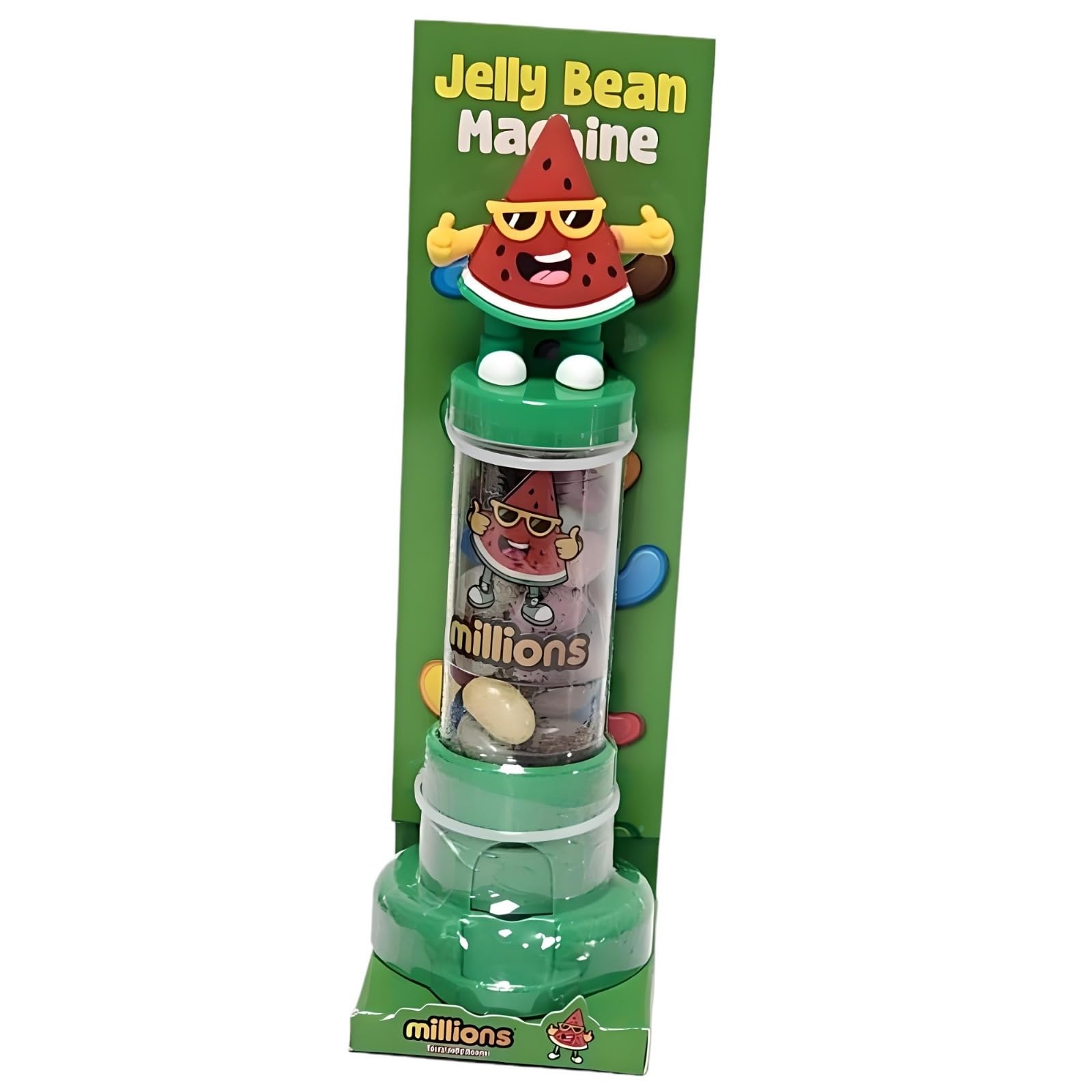 Divas World - Jelly Bean Machine - Dispensing Machine - Candy/Sweets Vending Machine - Perfect for Birthdays, Christmas, Parties and Halloween Celebrations - Easy to Use (Green)