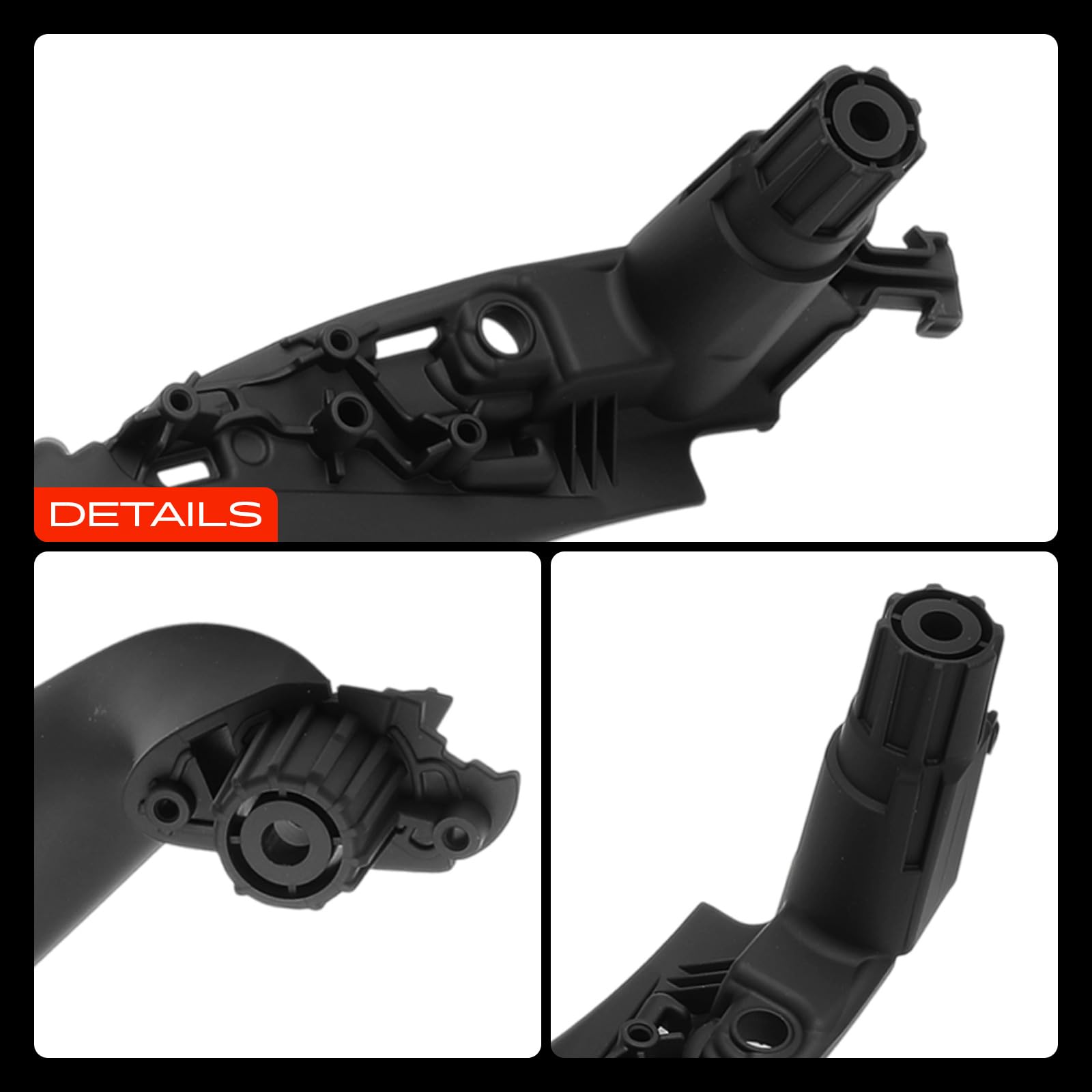 Frankberg 2x Maniglia interna Pannello di Interruttore finestra auto Interno Anteriore nero Compatibile con 5 Touring Van G31 Serie 5 F90 G30 Replace# 51417438523
