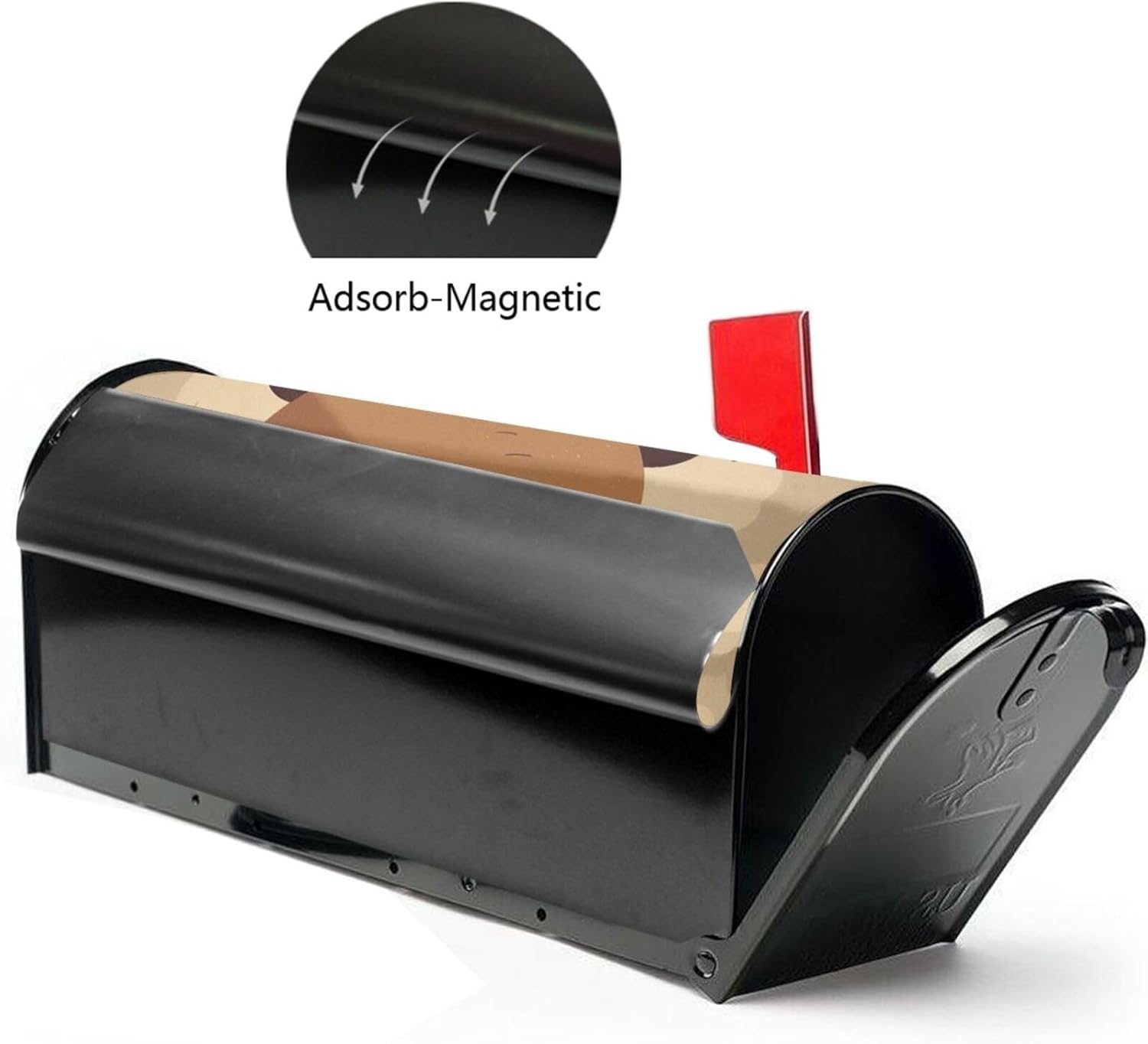 Mailbox Cover Mailbox Wraps Post Letter Box Cover Hello Written on The Bear Mailbox Post Cover for Garden Yard Decor 25.5x21 in