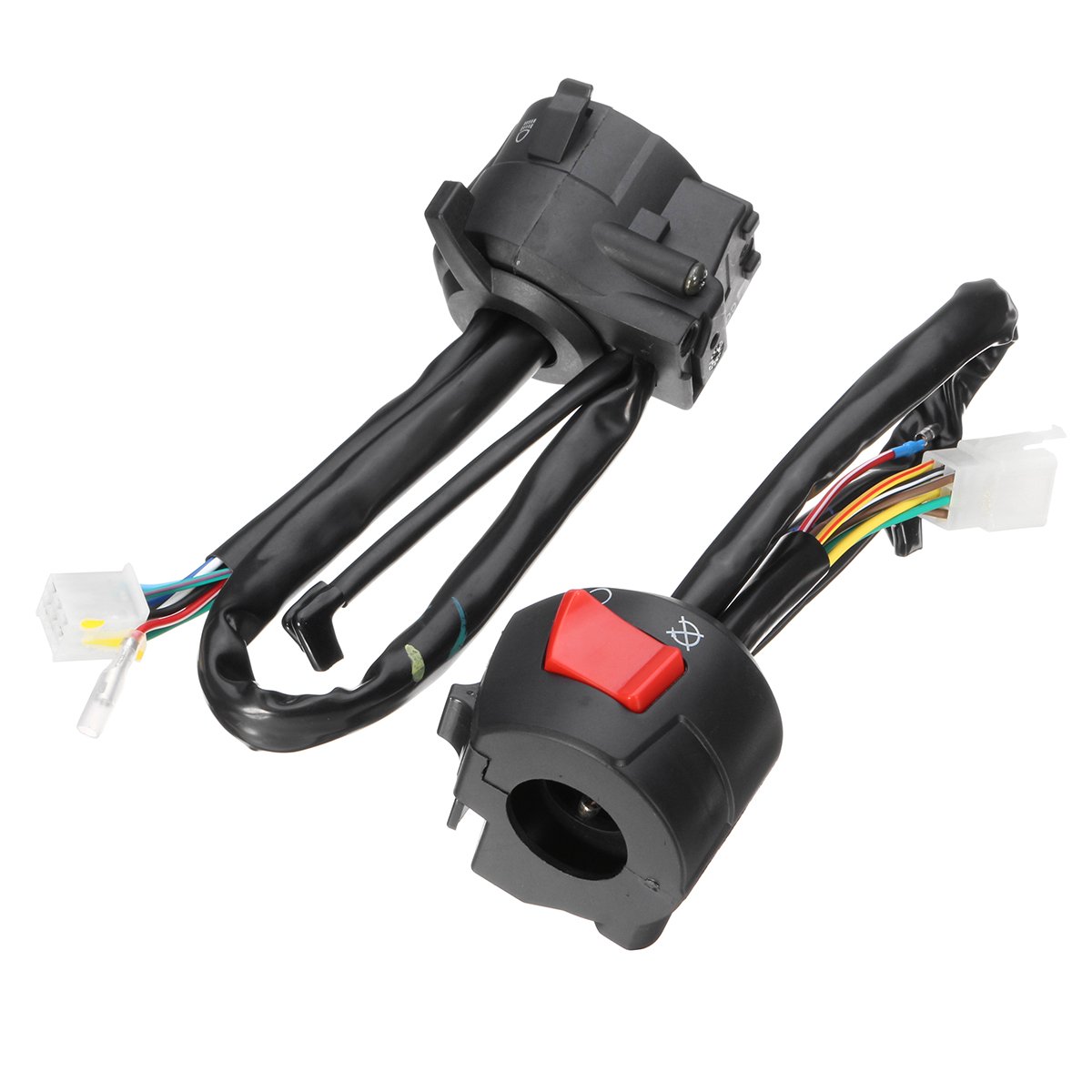 Interruttore Manubrio Moto MOMOALA - 12V Universale 7/8", Con Controllo Fari E Avviamento