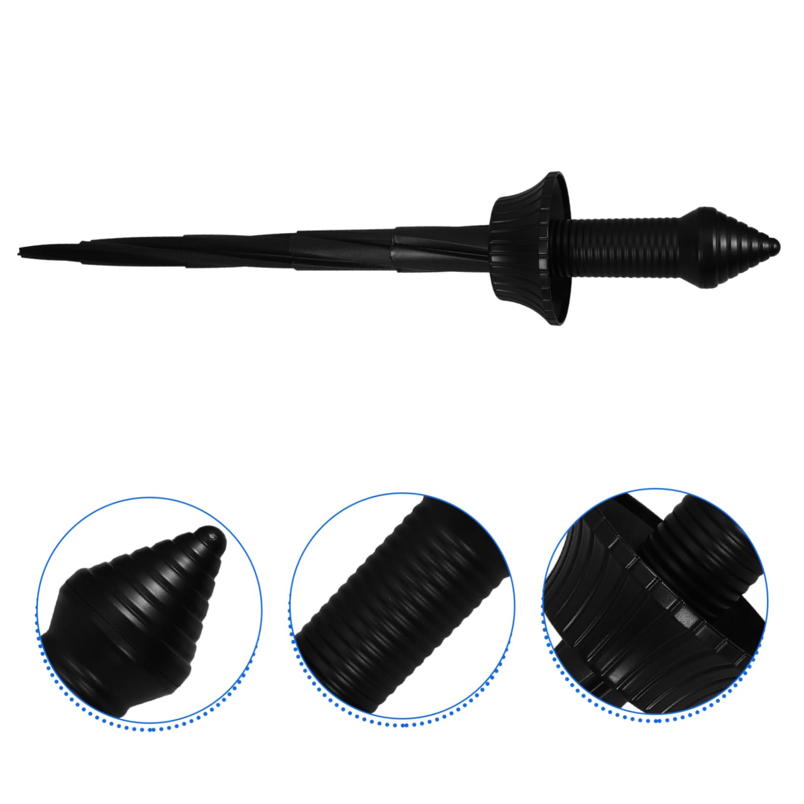 Espada Retráctil en Espiral de TPR Resistente a Impactos y Desgaste para Cosplay Halloween