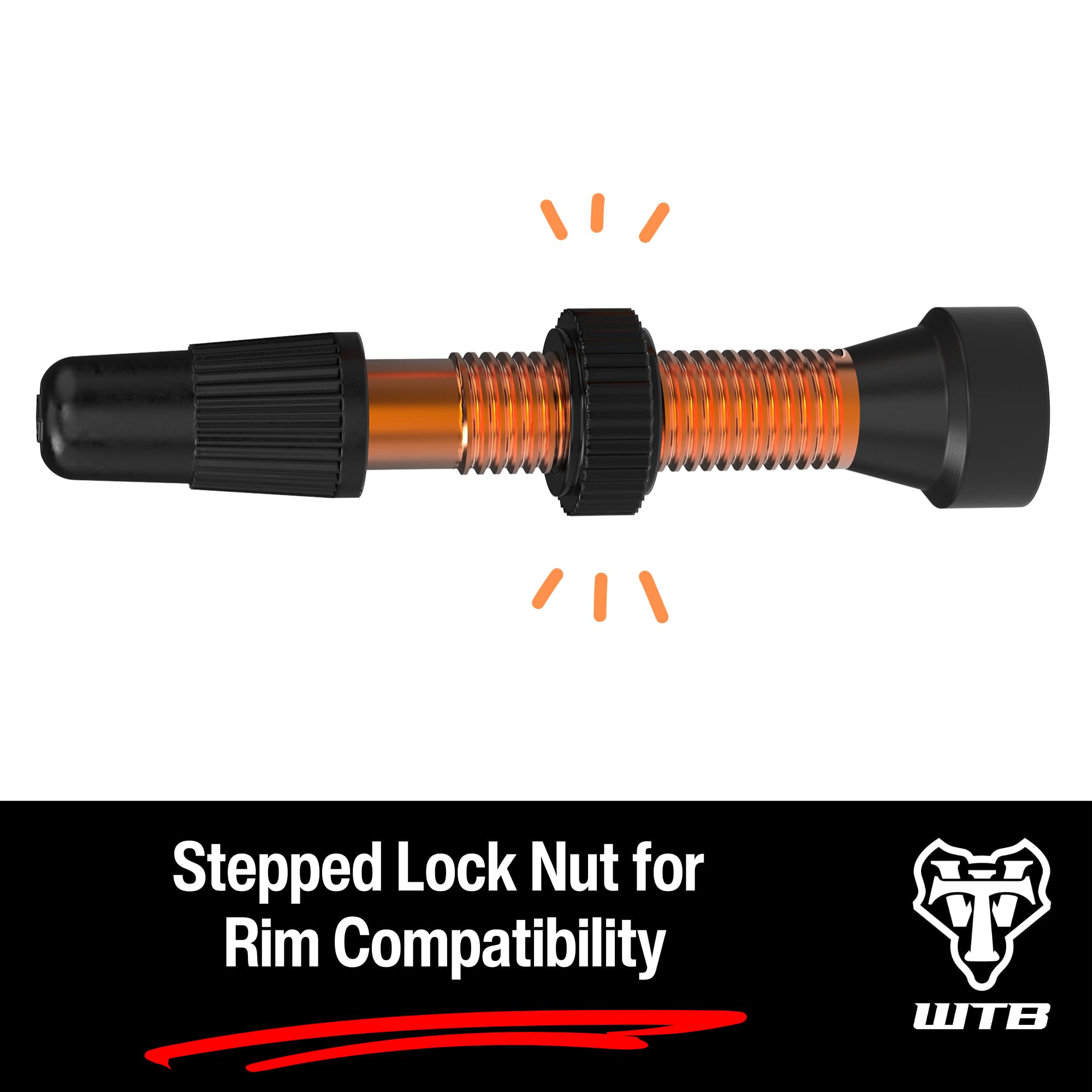 WTB Tubeless Ventilset TCS AL Orange Gr. 34mm