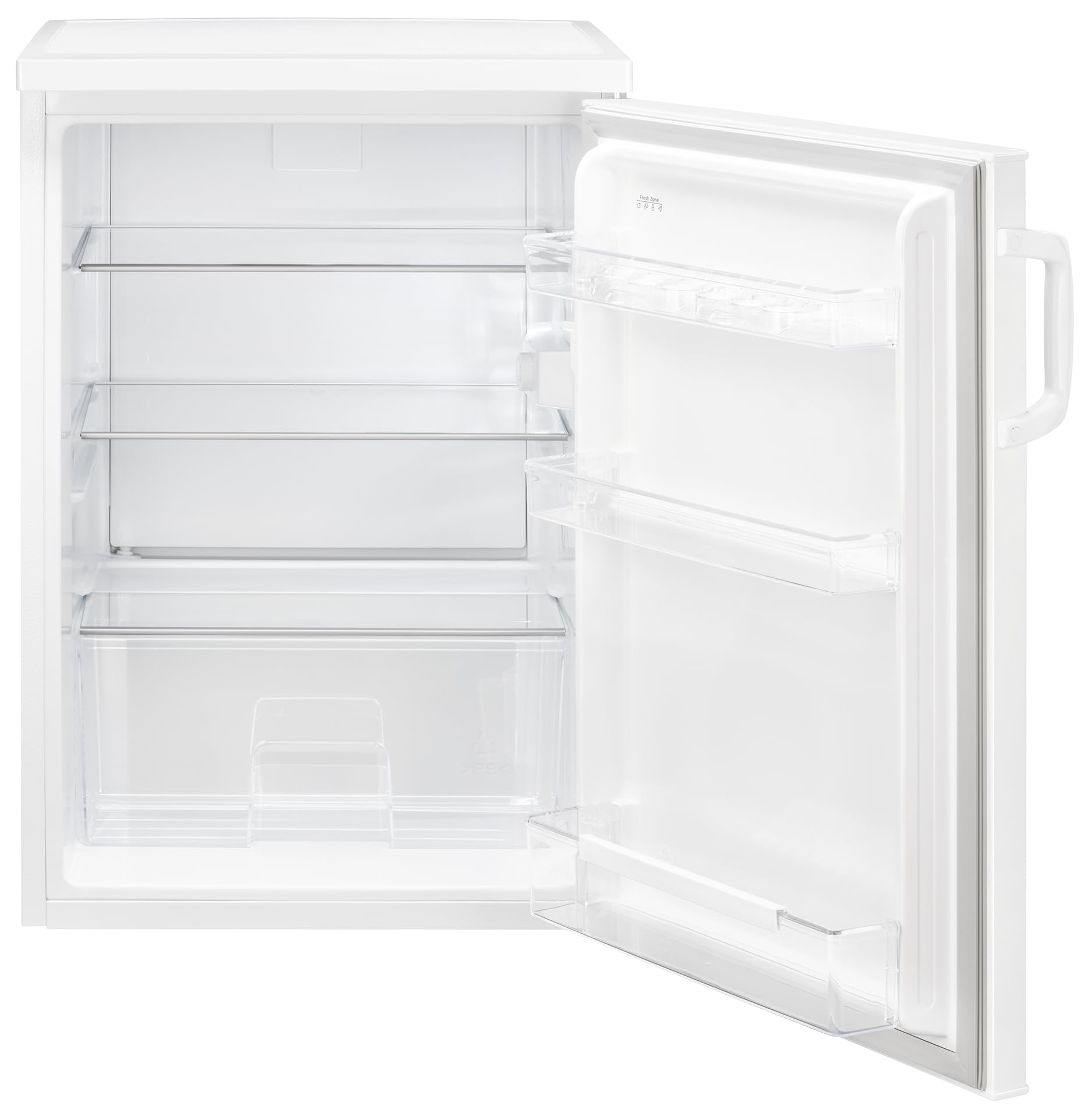 Clatronic Kühlschrank ohne Gefrierfach 84,5cm 133L Energieklasse D leise 39dB Türanschlag wechselbar VS 100 weiß