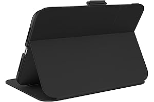 Speck Balance Folio iPad Mini (2021) Case and Stand, Black/Black