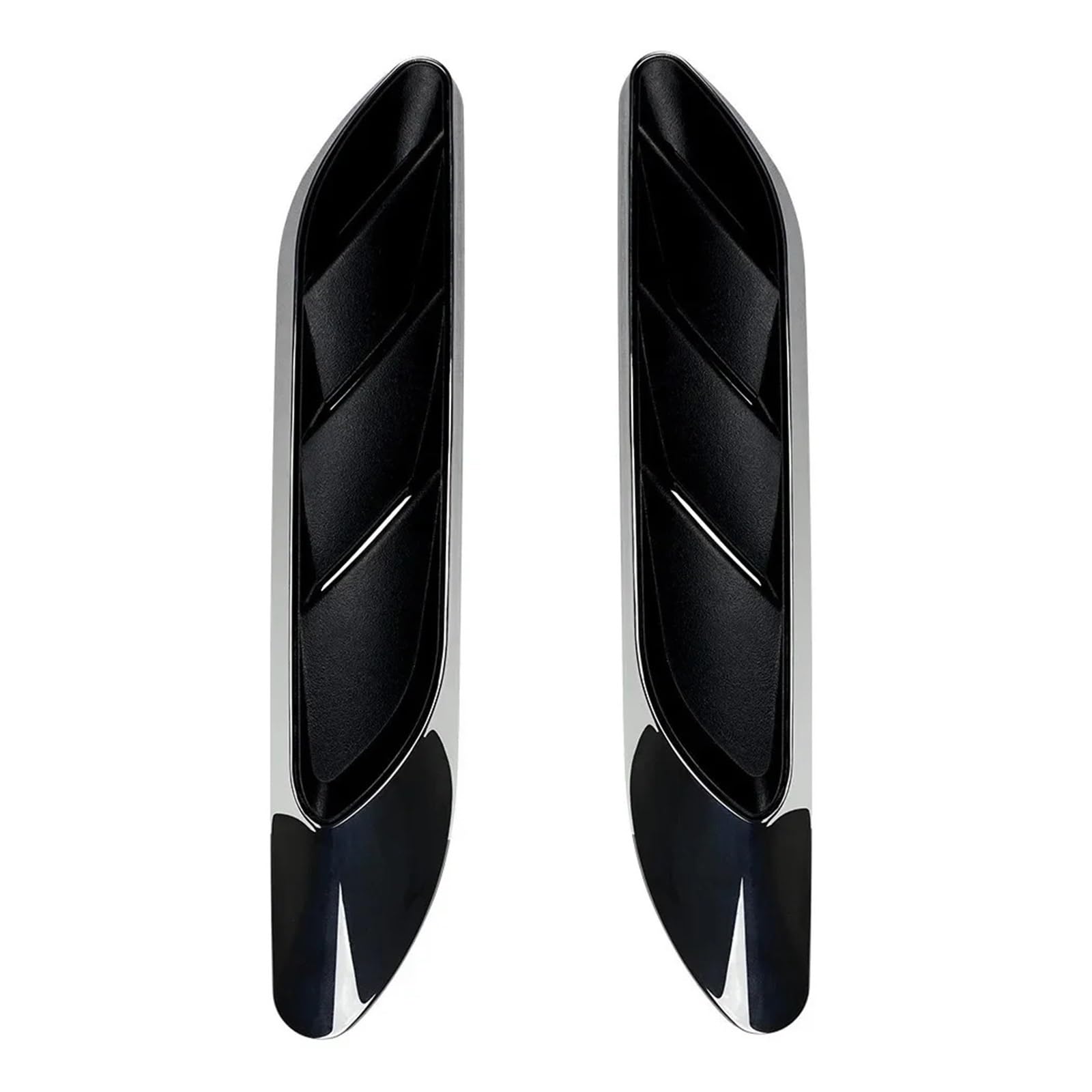 Fit for Mercedes E-Class W214 S214 2024-2025 Carbon Fiber Car Front Fender Air Outlet Decorate Sticker Air Side Vent Trim(Silver)