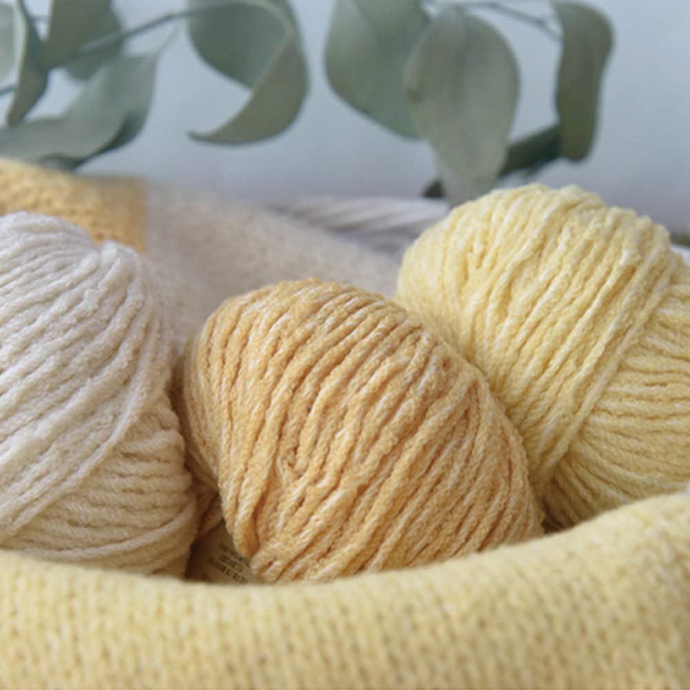 300G Gruesa Lana Merino Hilados de algodón, Bolas de 4 Colores Disponibles, Capa del suéter del mantón Sombrero, Suave y cálido,04