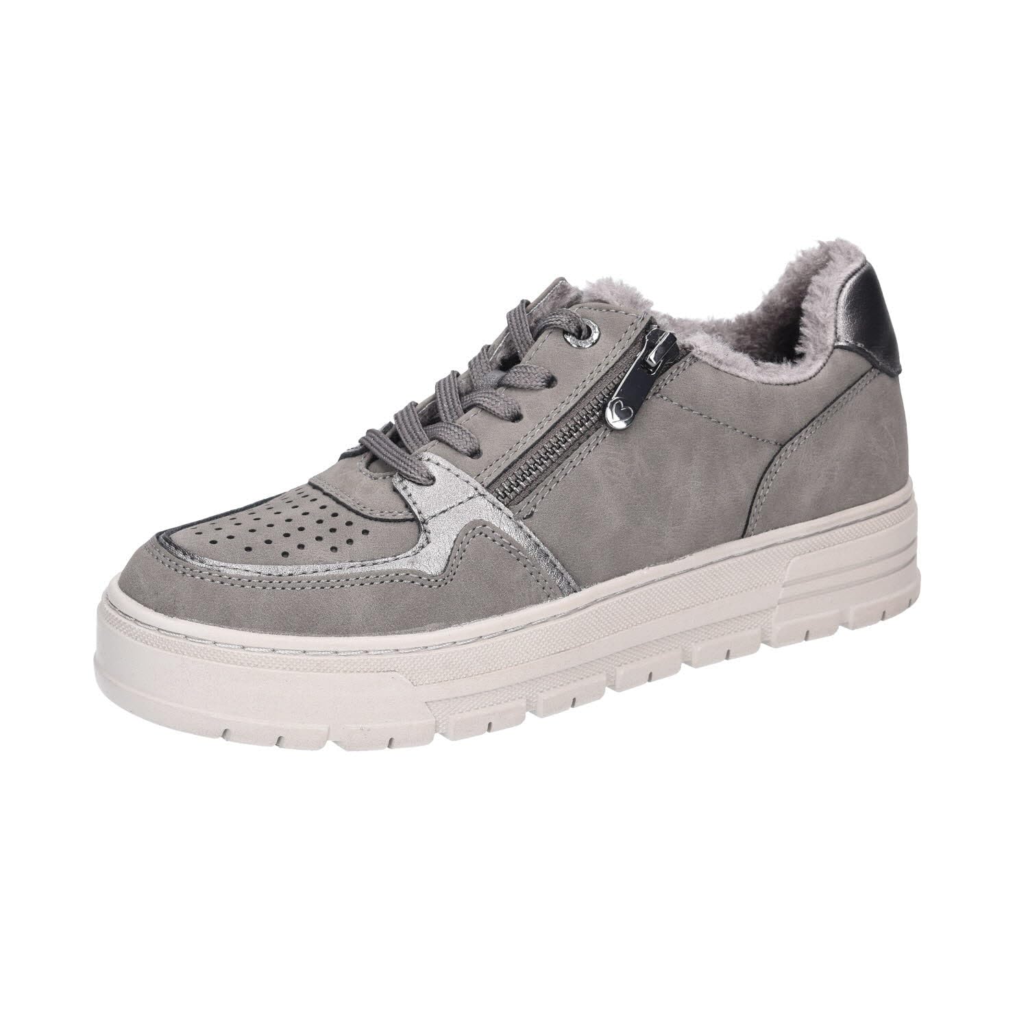 MARCO TOZZI Women's Laced 2-23755-43 Trainers, Graphite, 8 UK