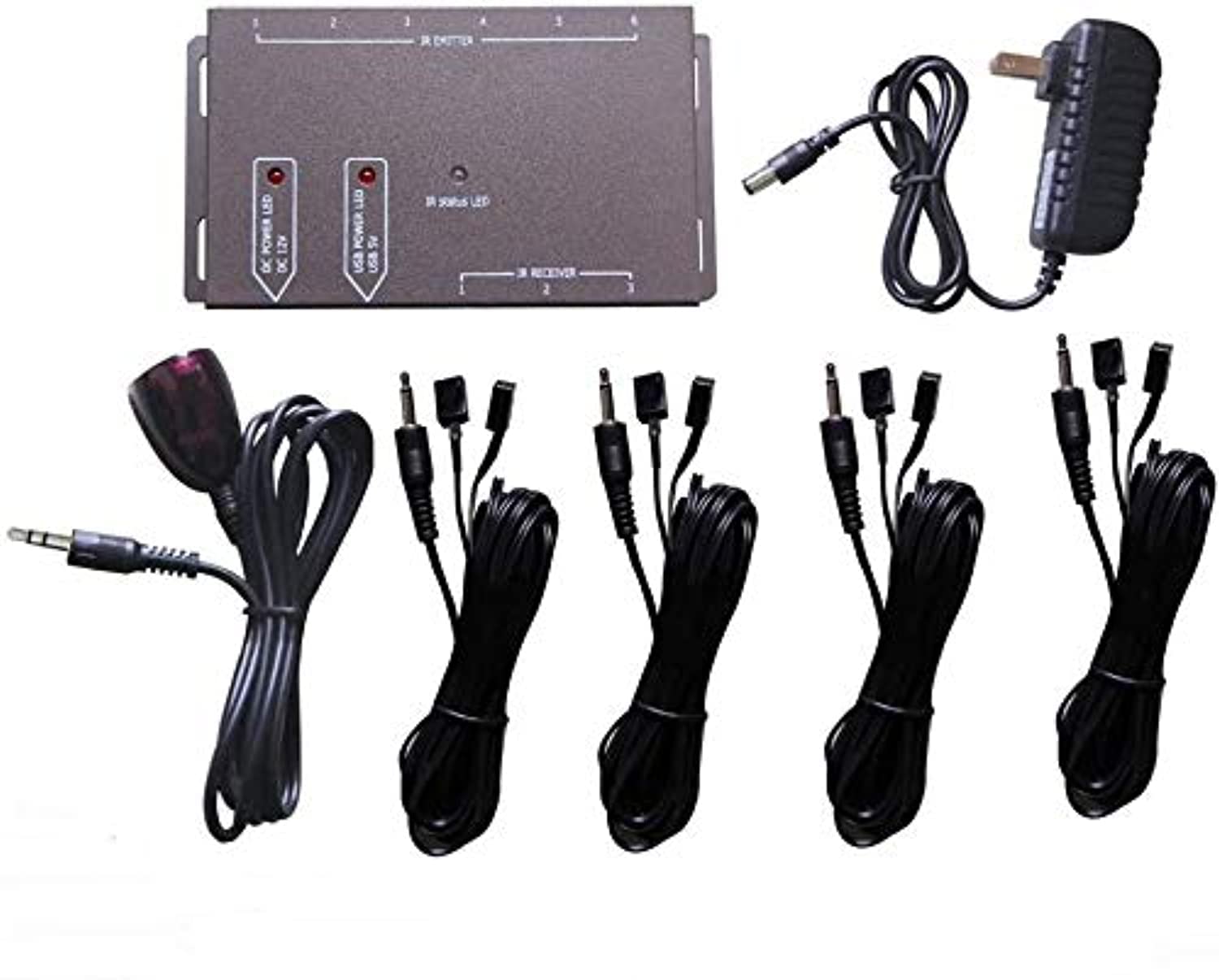 Electronics Clearance Sale Remote Extender 8 Emitters 1 Receiver IR Repeater Hidden System Kit EU