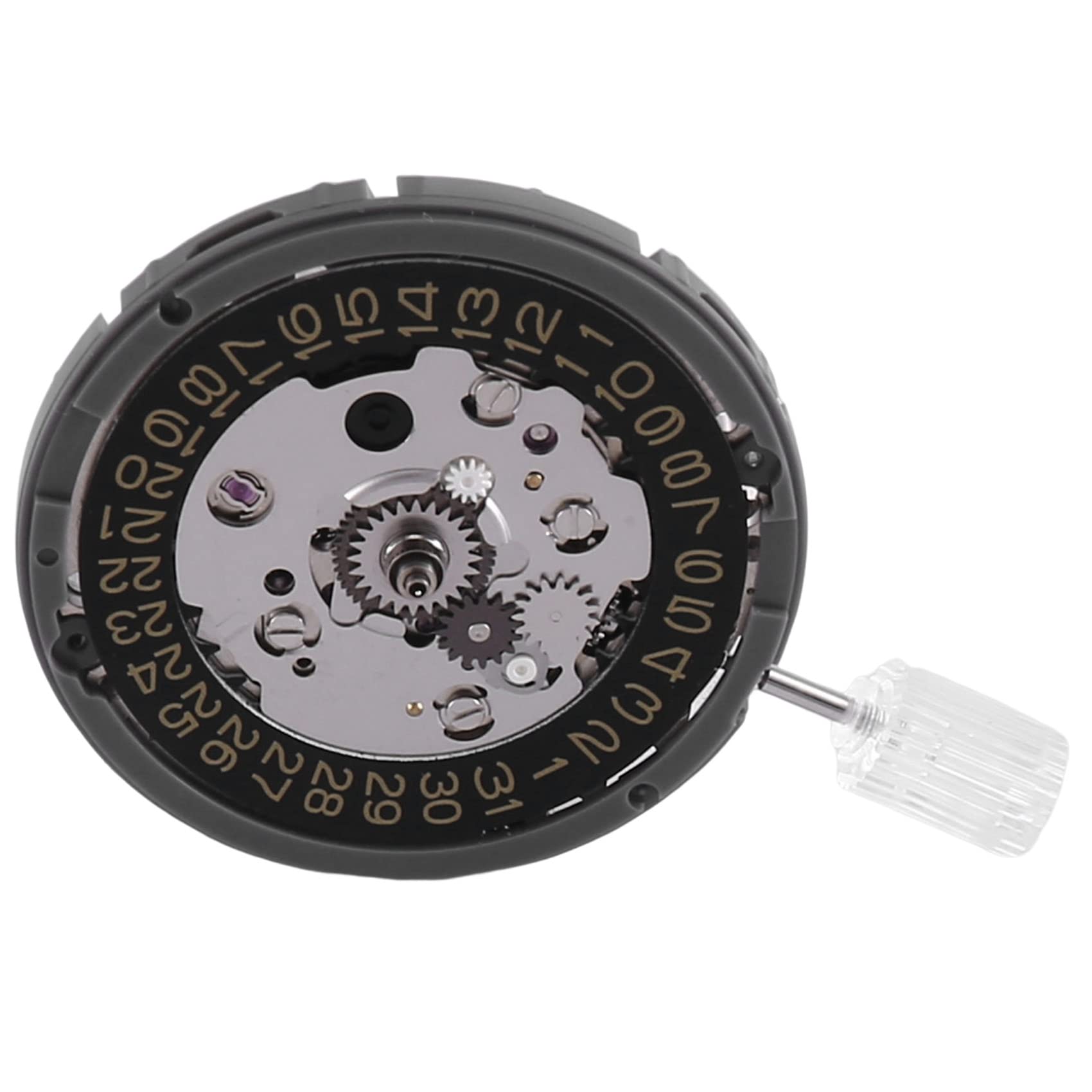 Jrifedptry Movimento Orologio Automatico GMT NH34 NH34A – Calendario A 3 Cifre, Alta Precisione, Accessorio Per Orologi Fai-da-te