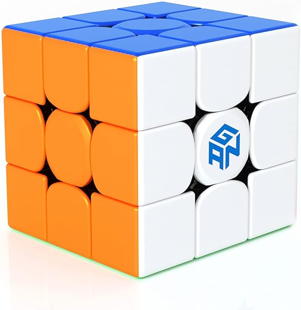 GAN 356R S,3x3 Speed Cube 356RS Magic Cube Professional Puzzle Cube Ultra Durable and Flexible for Kid&Adults(Stickerless