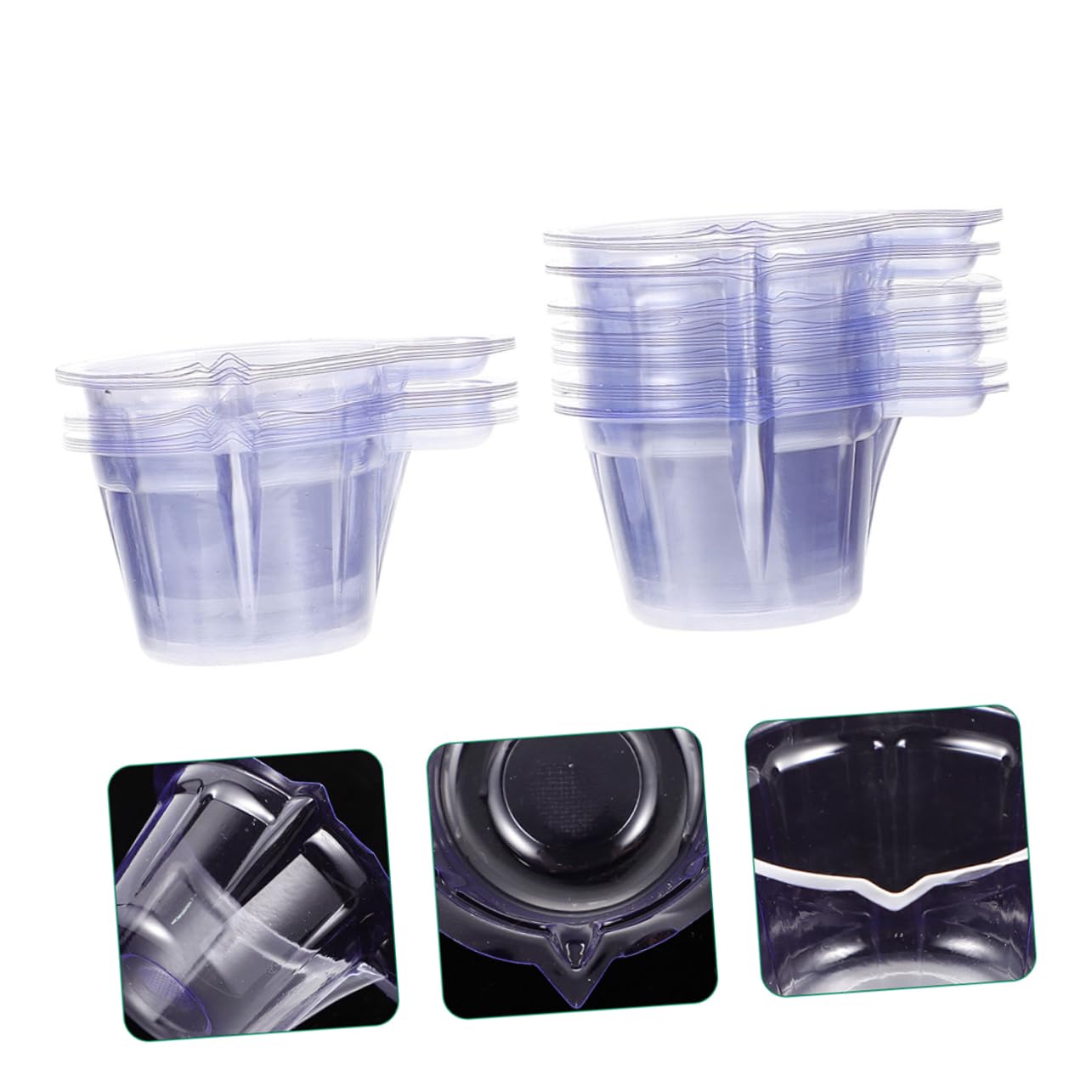 KICHOUSE Disposable Urine Specimen Cups 200pcs 40ml Capacity Sturdy Plastic Test Cups Medical Sample Bottles Easy to Store