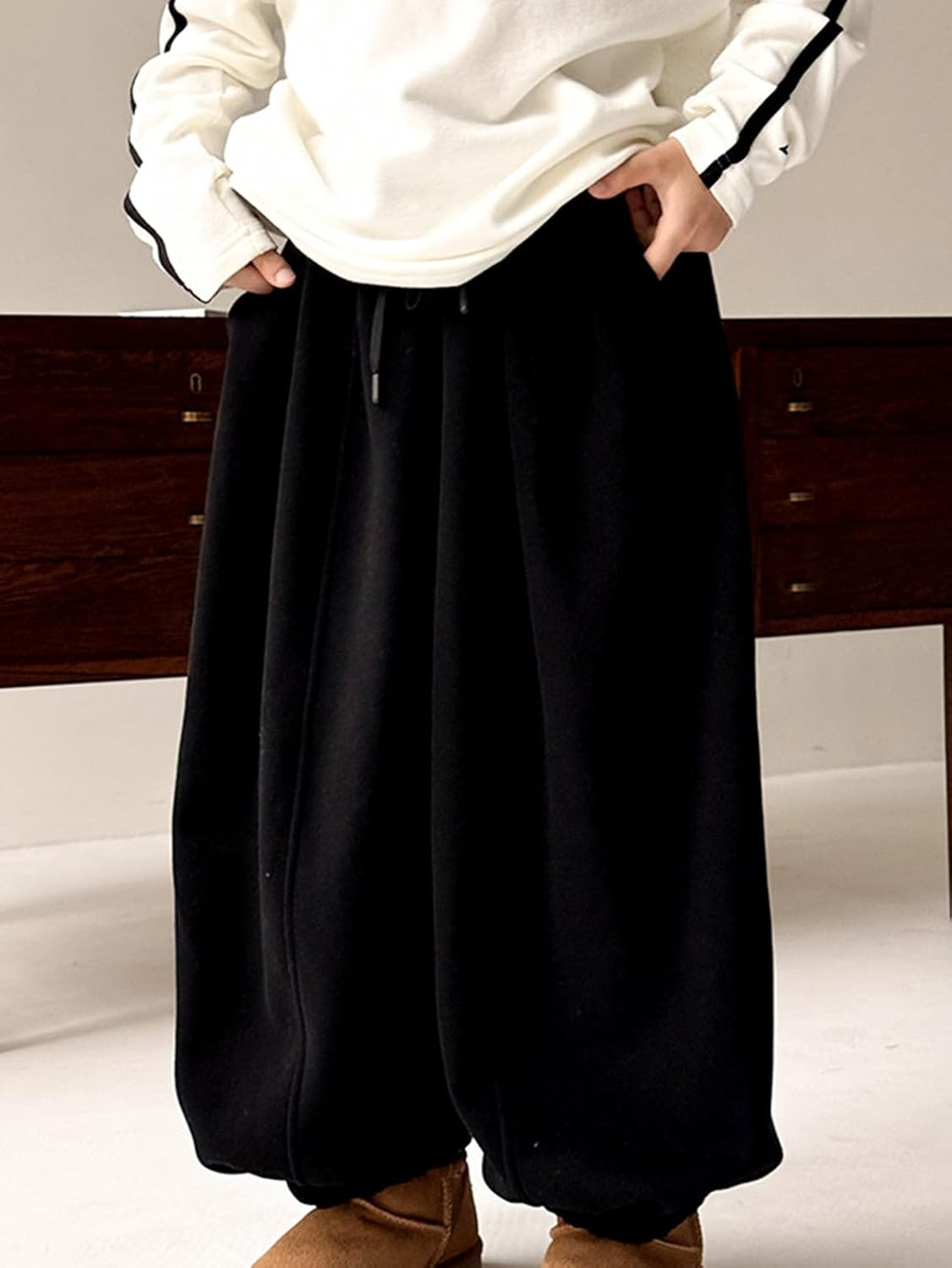 [FDGFJ] 裏起毛 キッズ パンツ スウェット 無地 ズボン ワイドパンツ 男の子 女の子 子供服 ベビー服 スウェット 秋冬服