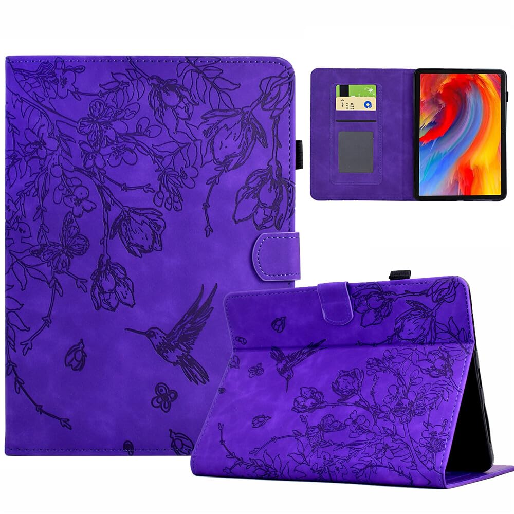 Generic etui kompatybilne z Kindle Paperwhite 3 (2015) czytnik E (kolor: fioletowy) skórzany portfel etui z klapką