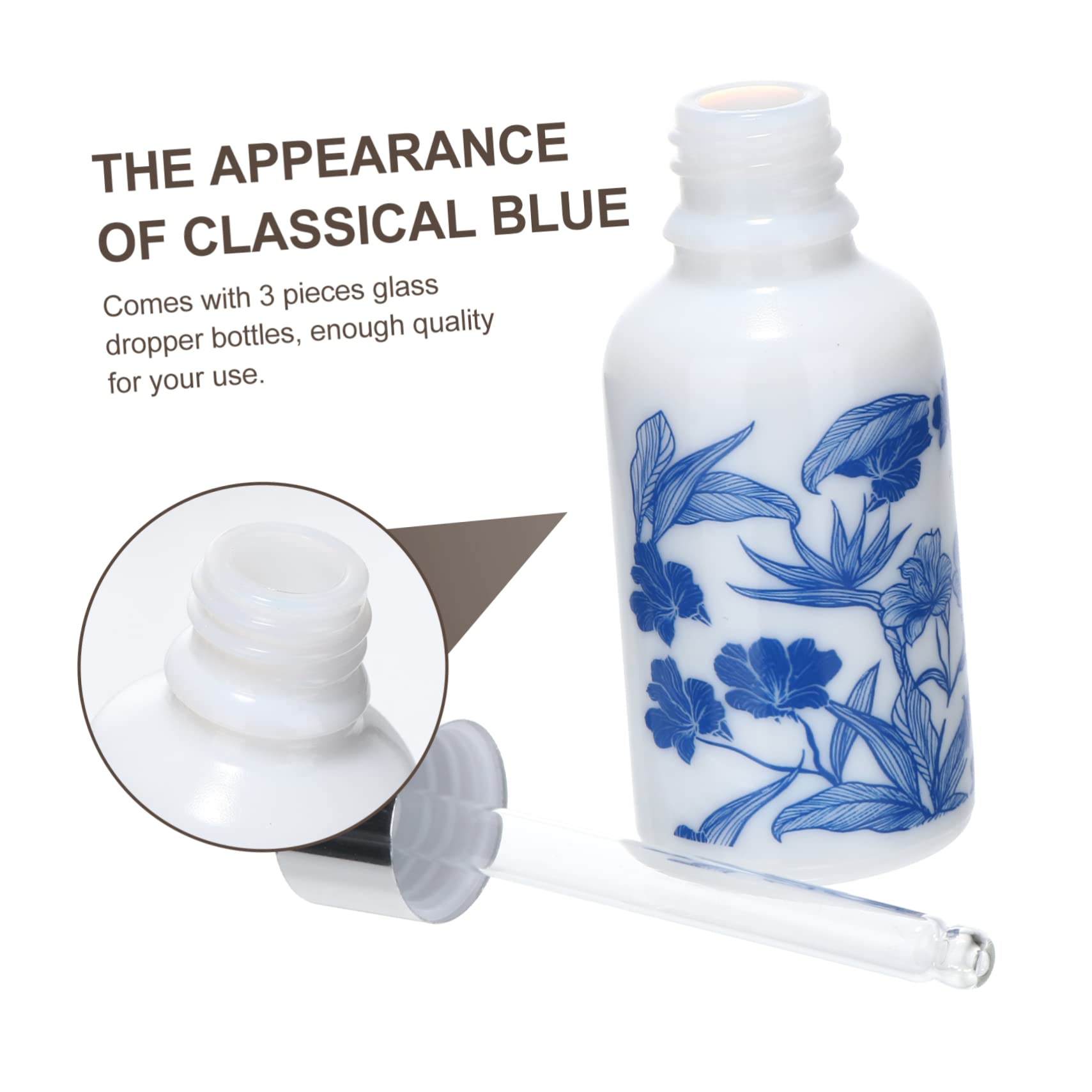 minkissy botellas cuentagotas para perfumes, botellas vacías para los ojos, dispensador de vidrio, dispensador de gotero líquido, botella de pipeta de esencial, cuentagotas de vidrio, frasco
