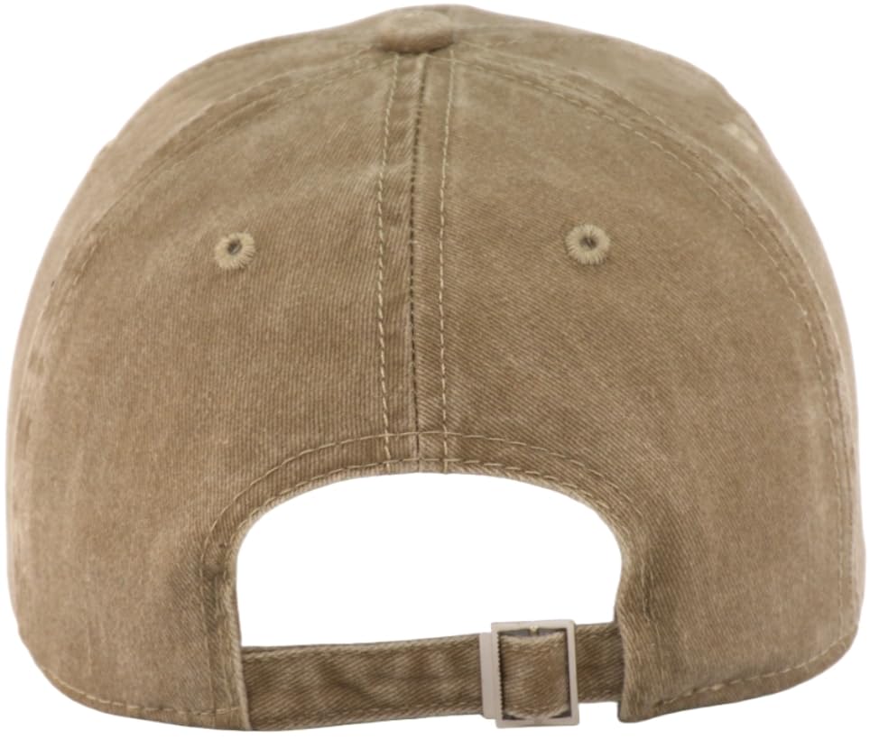 Image of Vintage Washed Cotton Baseball Caps Men Women Adjustable Unstructured Low Profile Dad Hat
